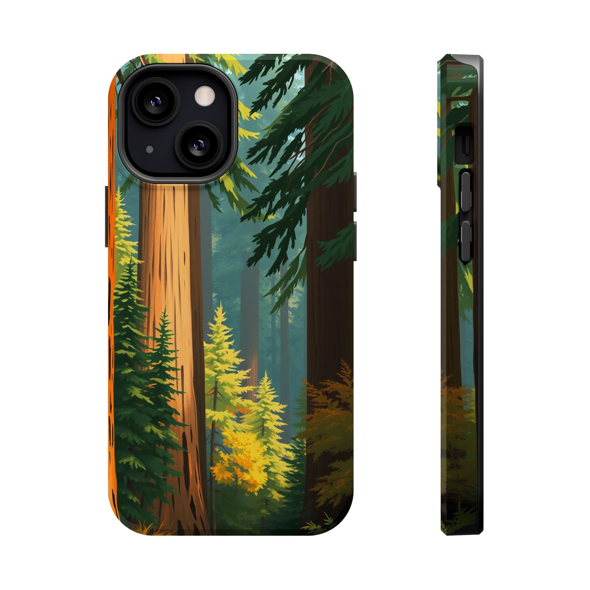 iPhone Redwood Forest Oil Painting Impressionist Clean iPhone Minimal · iPhone C