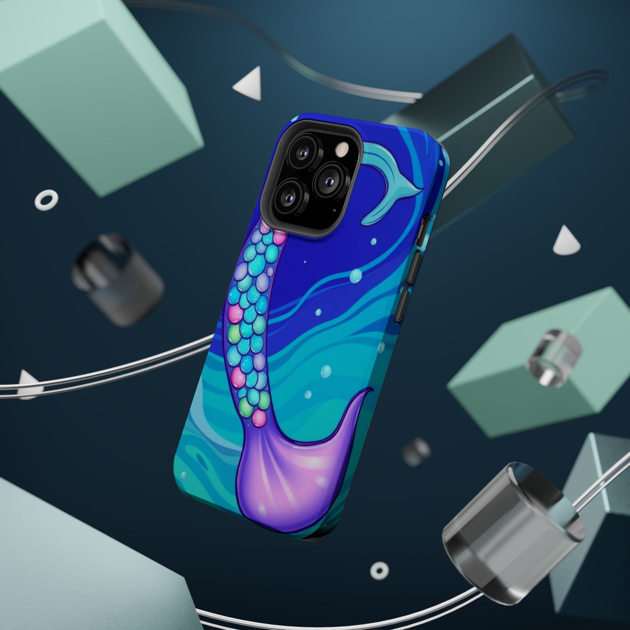 iPhone Mermaid Tail Swirl Kids Fun iPhone Phone Case Gift Artistic · iPhone Case