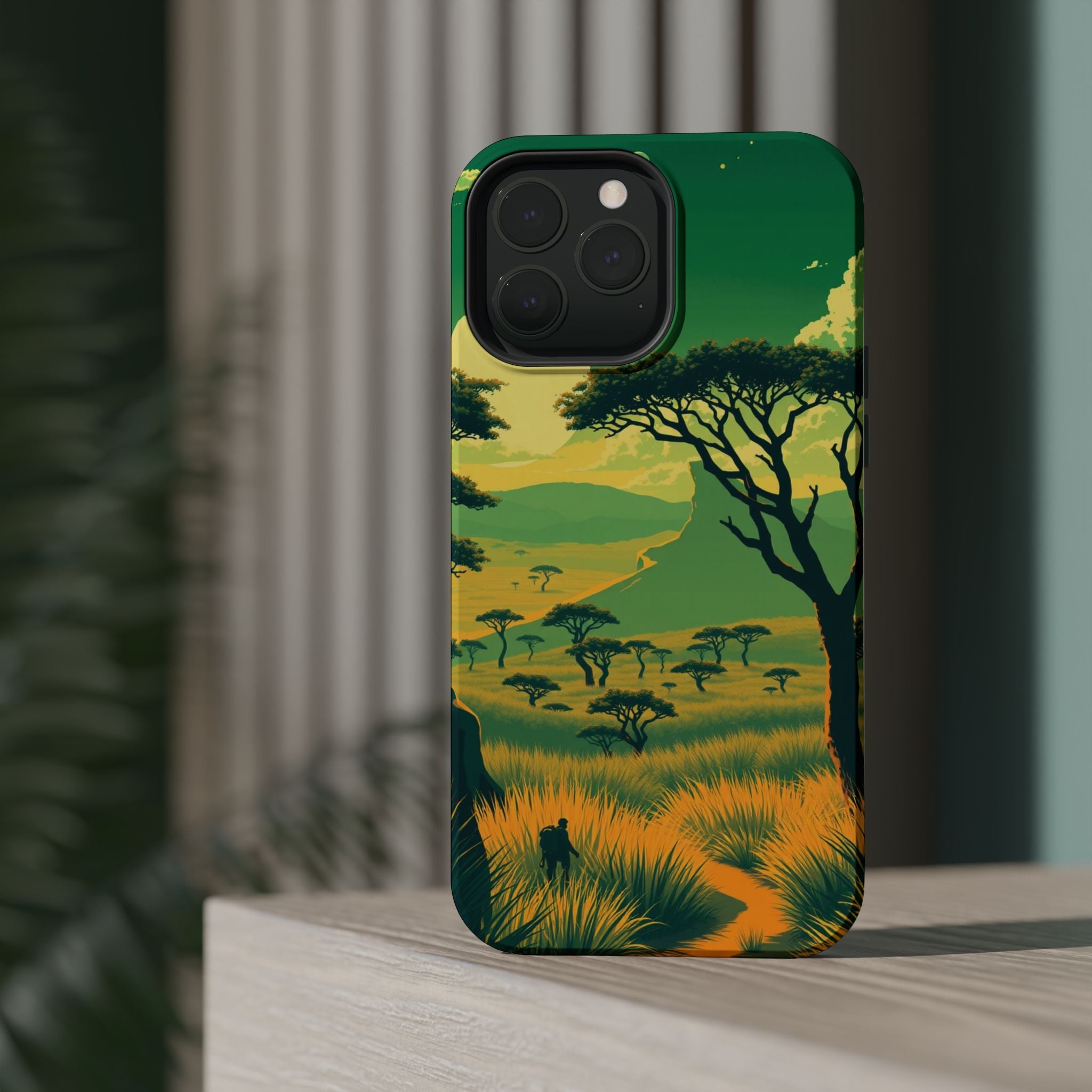 iPhone Savanna Horizon Pixel Art -Bit Slim Everyday Designer Case · iPhone Case