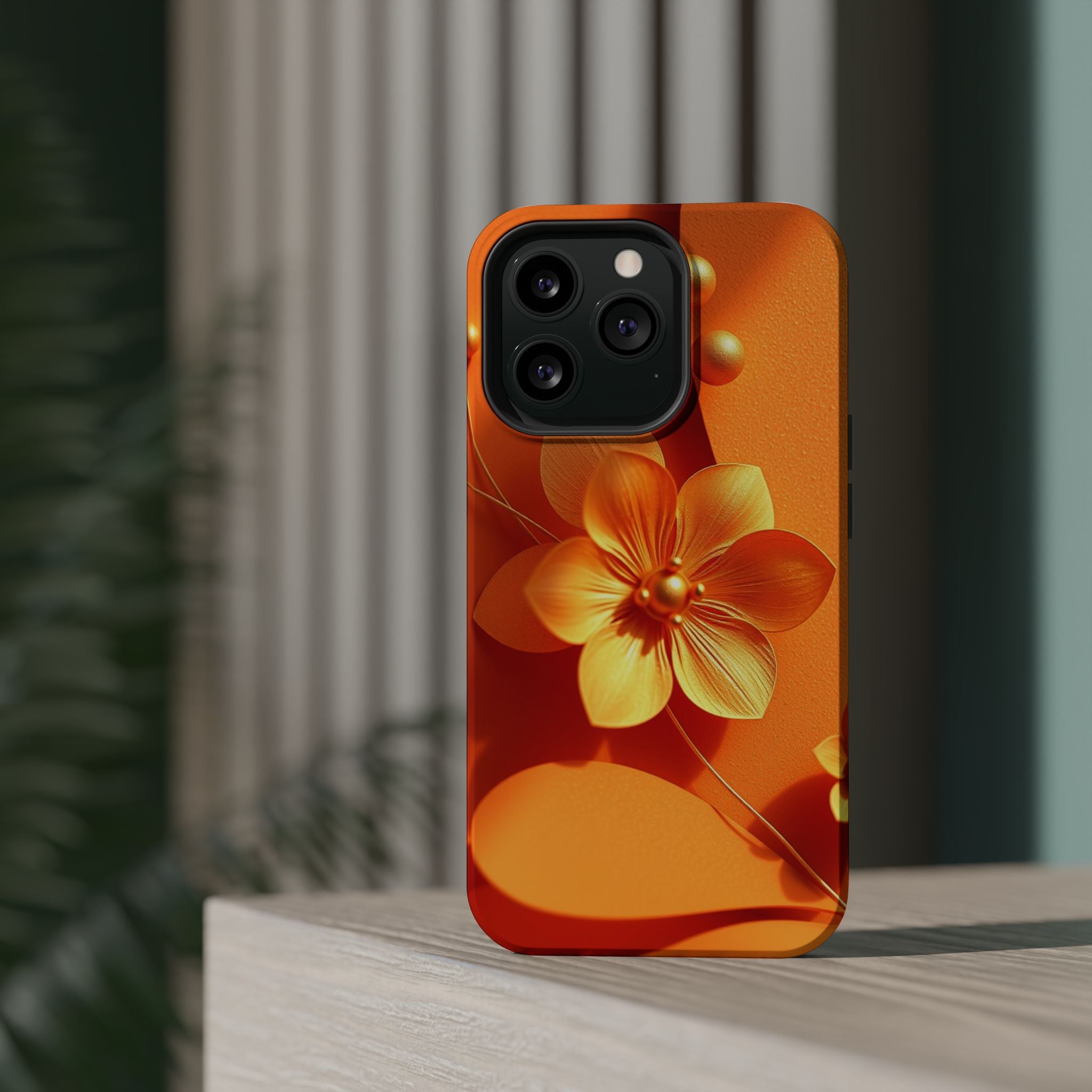iPhone Floral Geometric Gold Foil Luxury Slim Everyday iPhone Designer · iPhone