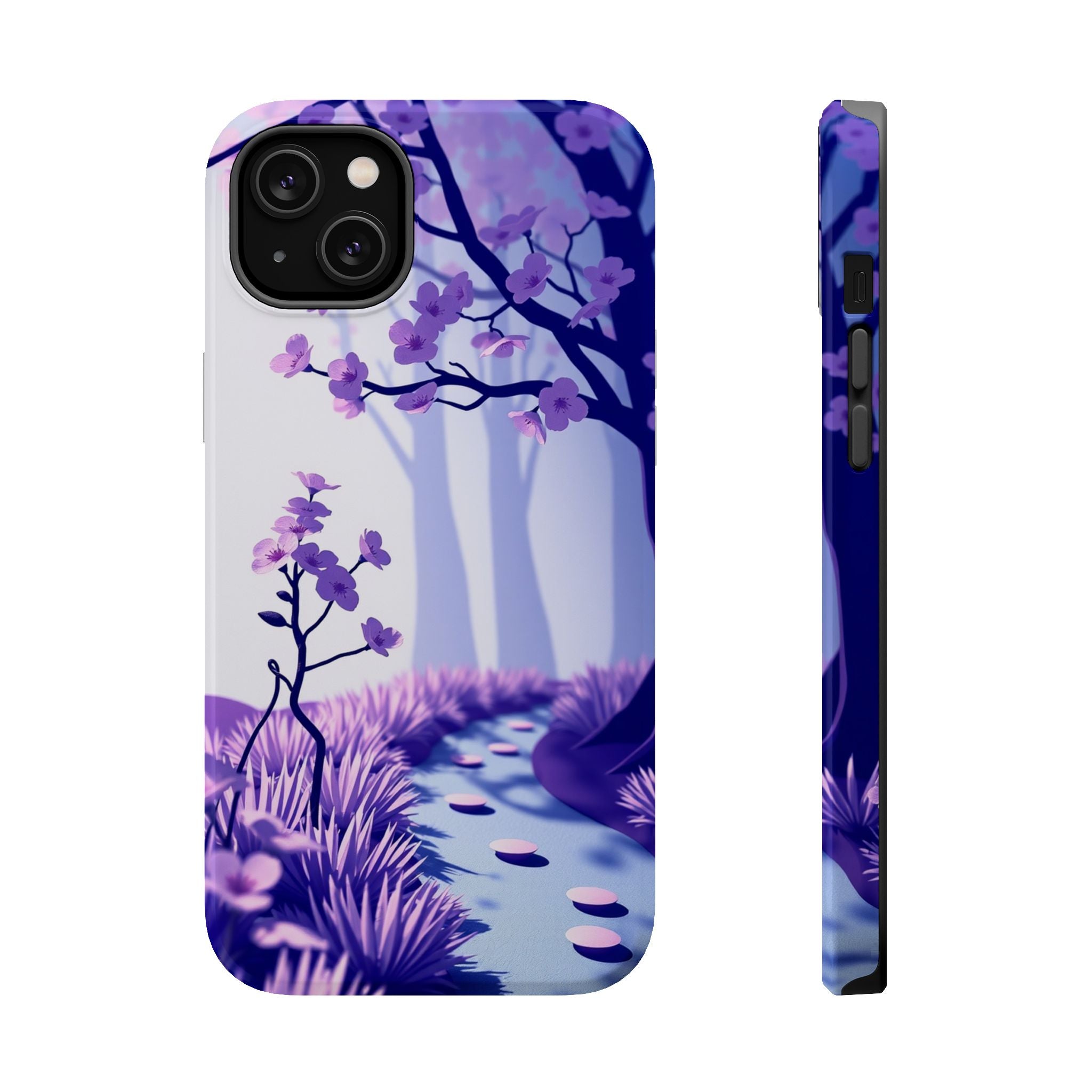 iPhone Blossom Trail Paper Cut Art Bold Modern Everyday Snap Case · iPhone Case
