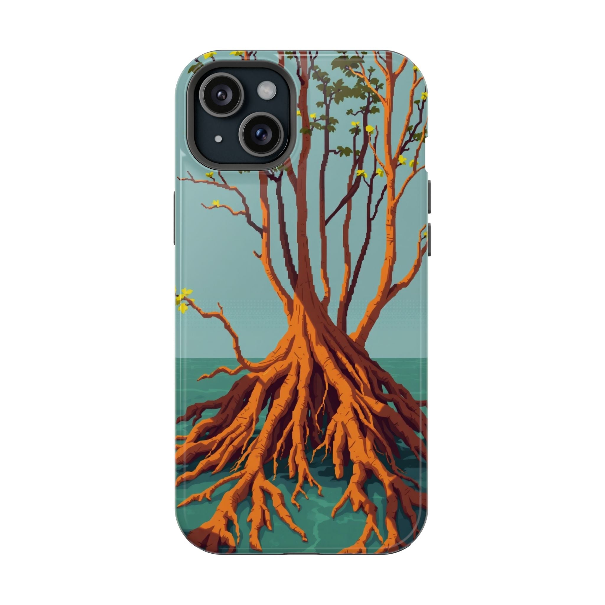iPhone Mustard And Rust Mangrove Roots Slim Everyday iPhone 13 Designer · iPhone