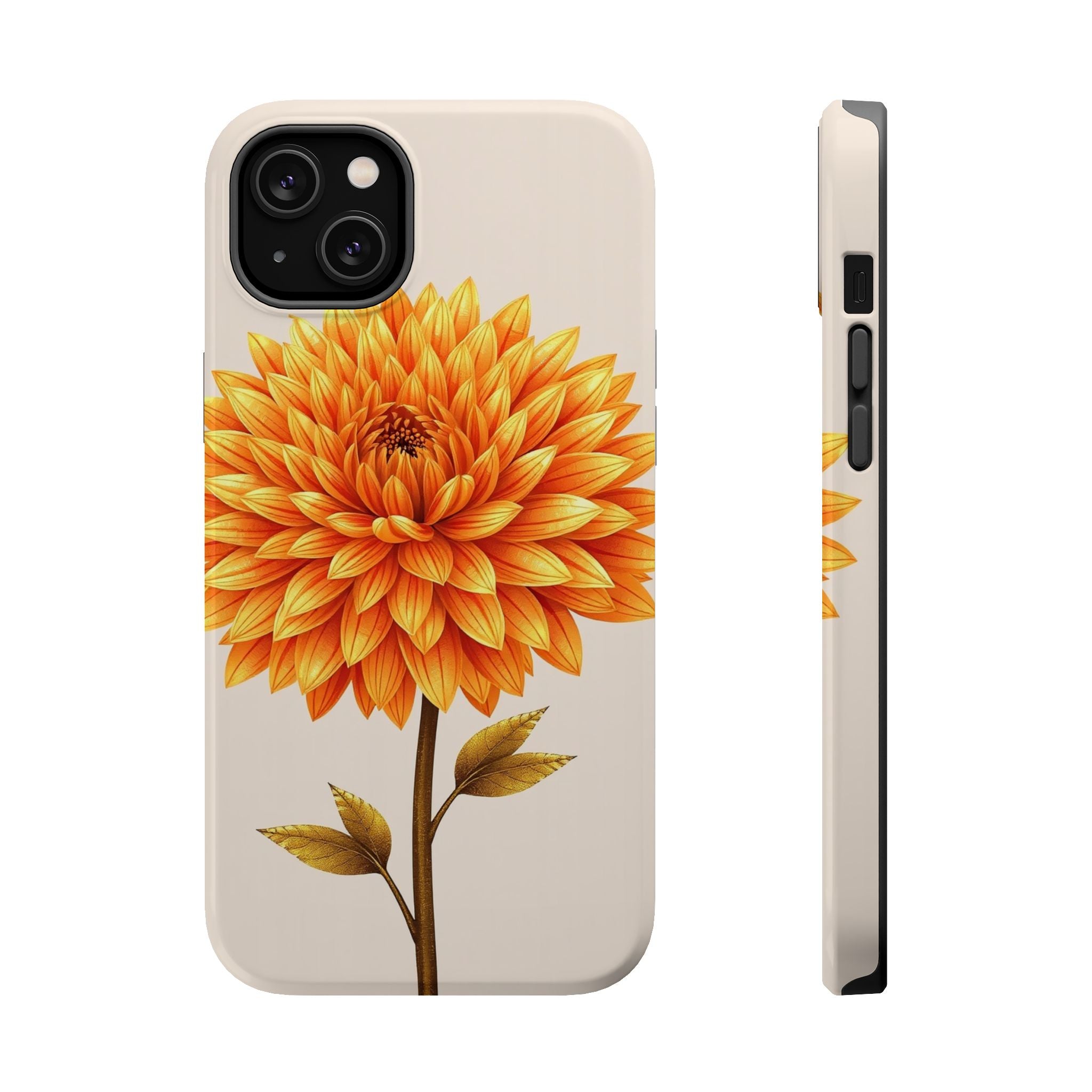 iPhone Chrysanthemum Classic Gold Foil Luxury Slim iPhone Everyday · iPhone Case