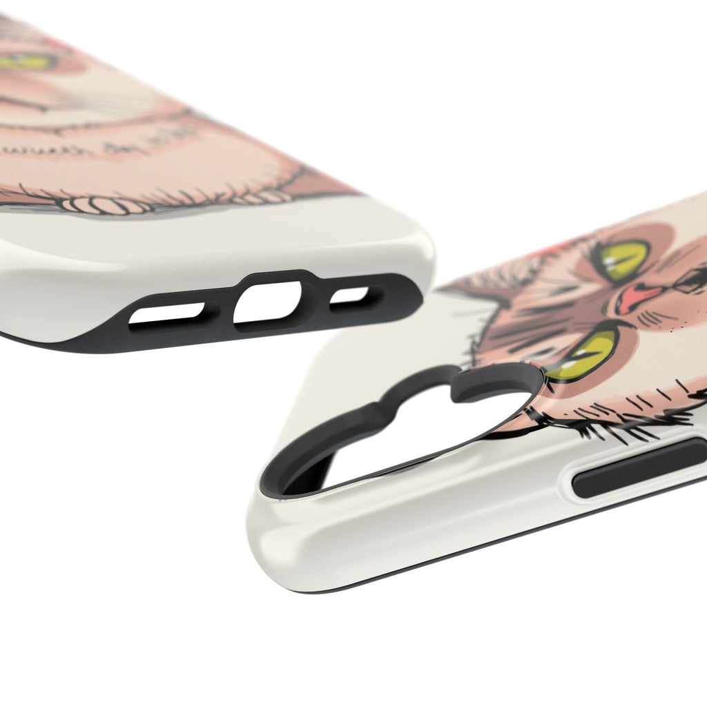 iPhone Sarcastic Cat Verdict Hand-Drawn Sketch Soft Finish Everyday Case · iPhon