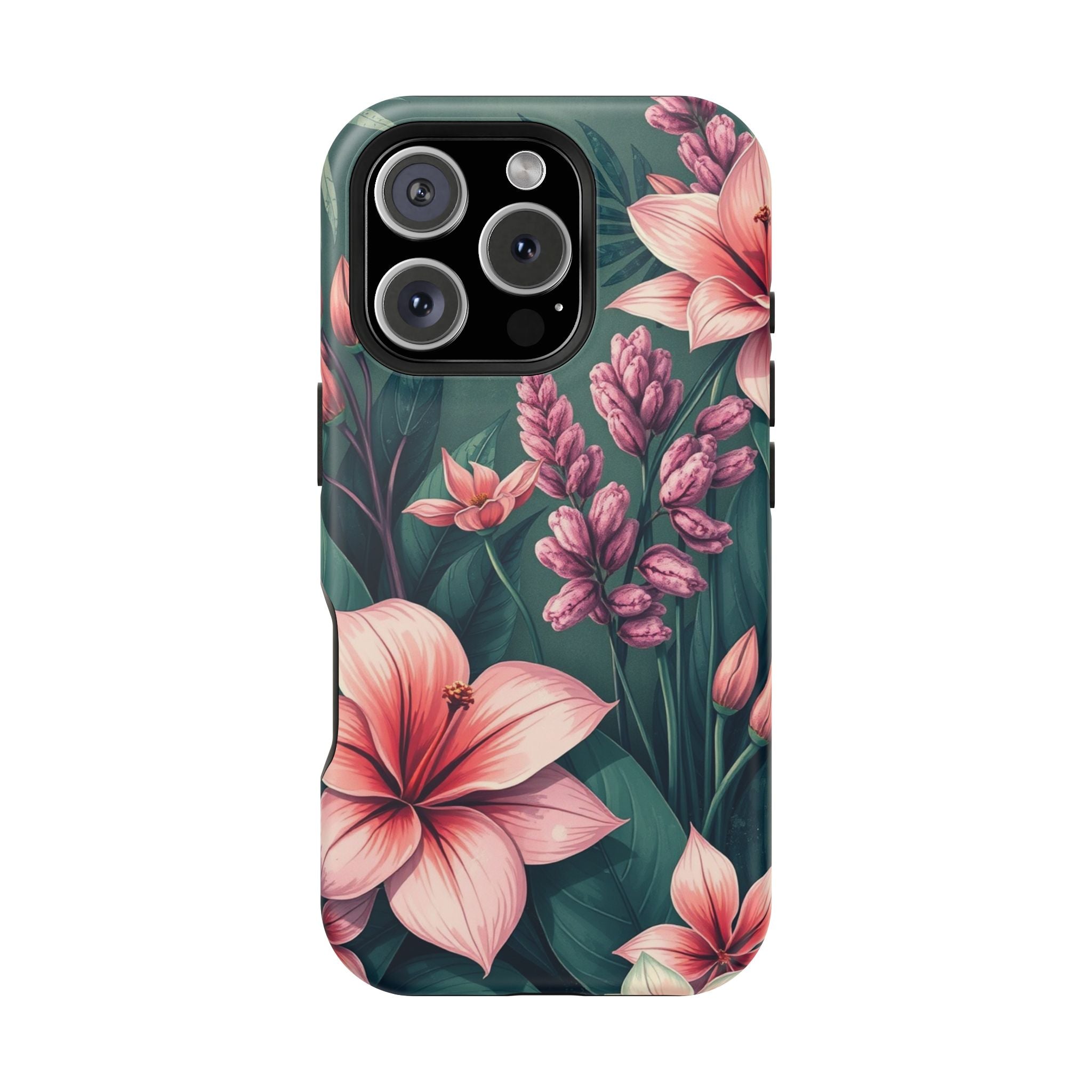 iPhone Mint And Blush Jungle Floral Slim Everyday Designer Case · iPhone Case