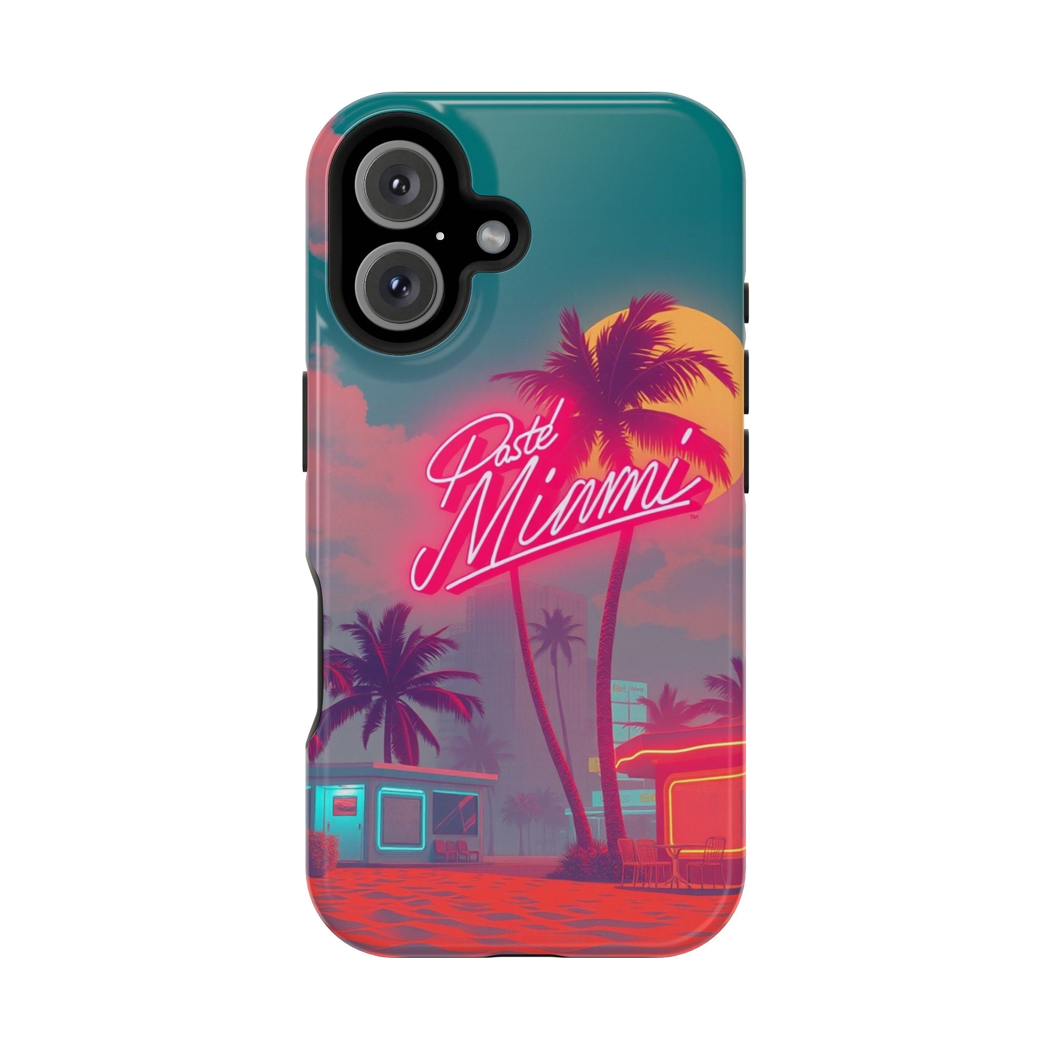 iPhone 1980s Pastel Miami Enchanted Art Slim Everyday Designer Case · iPhone Cas