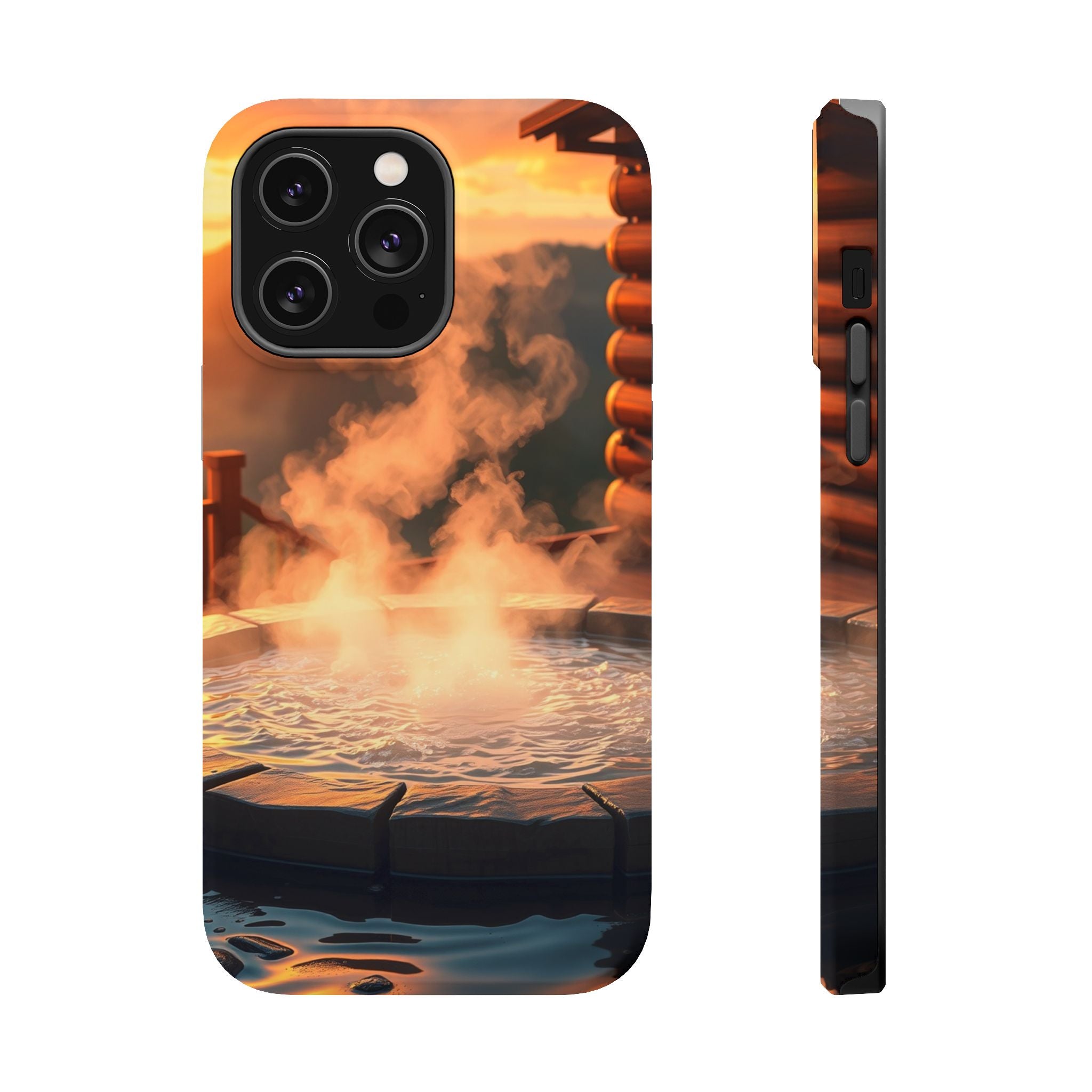 iPhone Hot Spring Steam Enchanted Art Slim Everyday Designer Case · iPhone Case