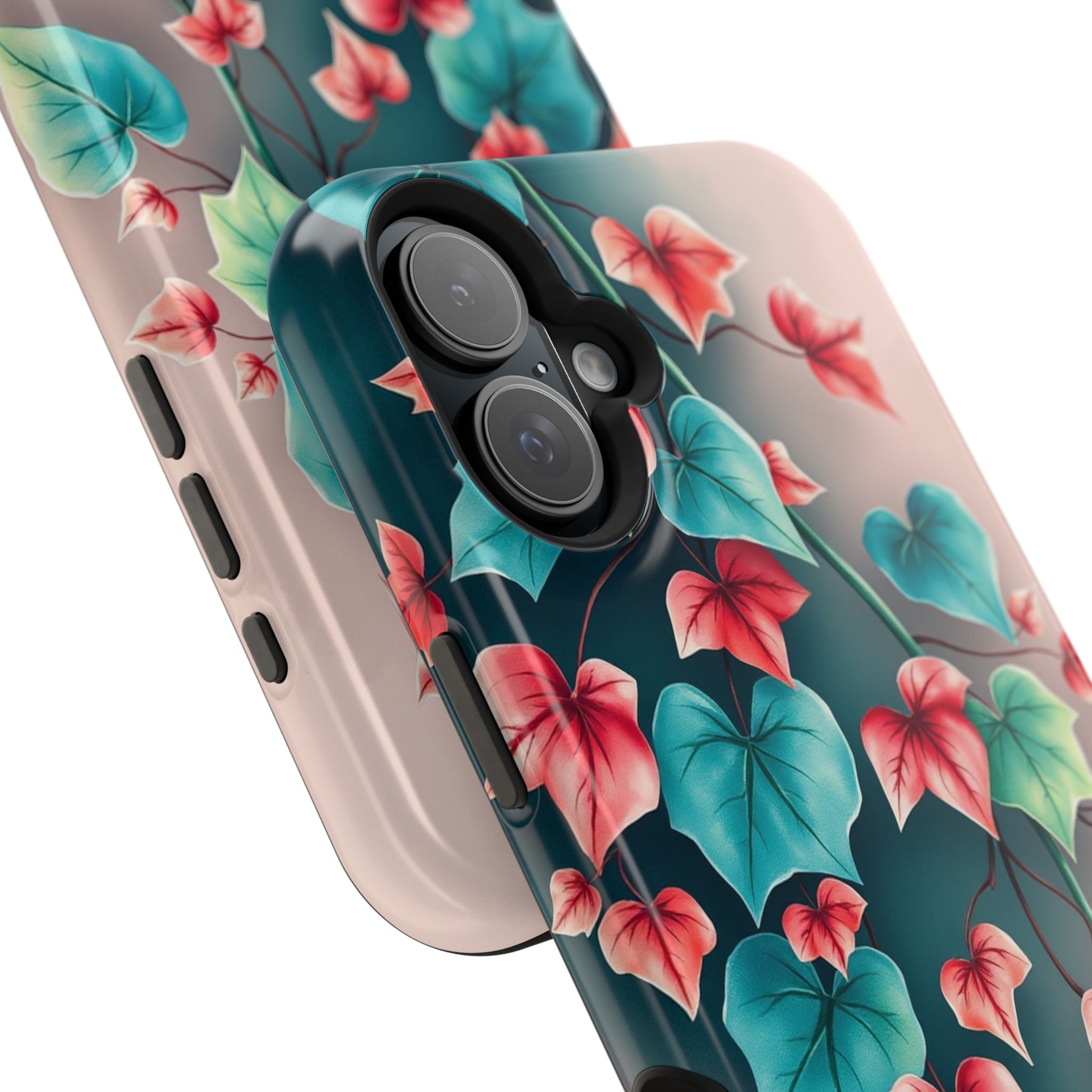 iPhone Art Nouveau Vine Teal And Coral Slim Snap Case · iPhone Case