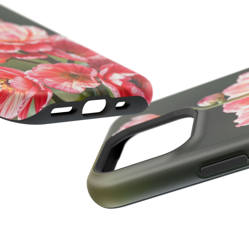 iPhone Ranunculus Stack Vibrant Watercolor Slim Snap Case · iPhone Case