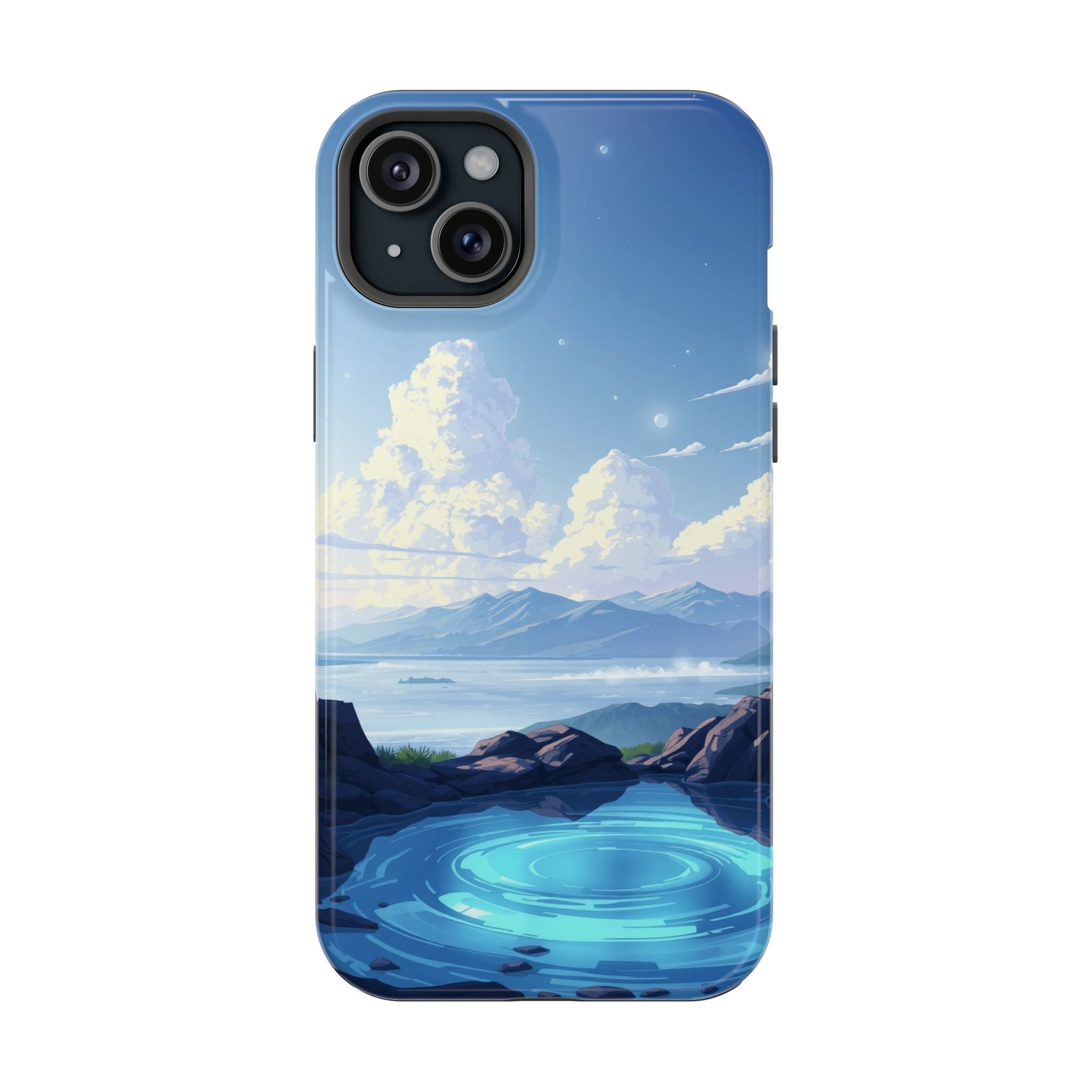 iPhone Earthy Tidal Pool Design 18 Bold Modern Everyday Snap Case · iPhone Case