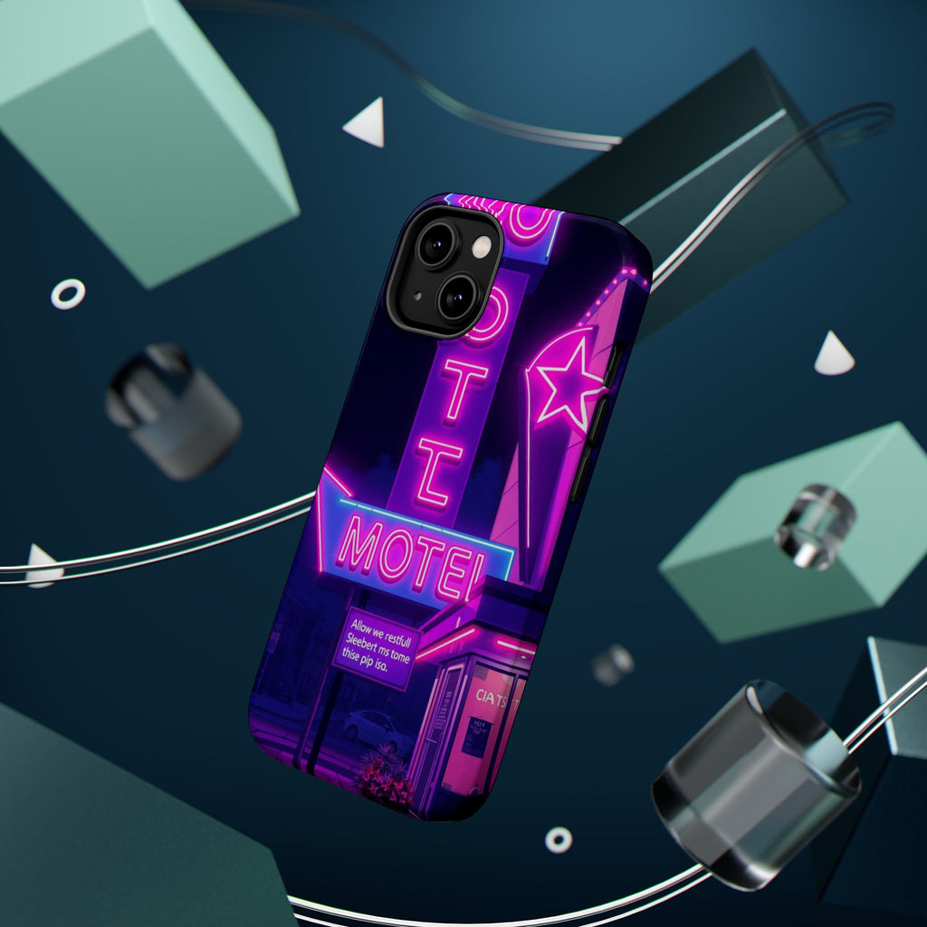 iPhone Neon Sign Motel Enchanted Art Slim Everyday Designer Case · iPhone Case