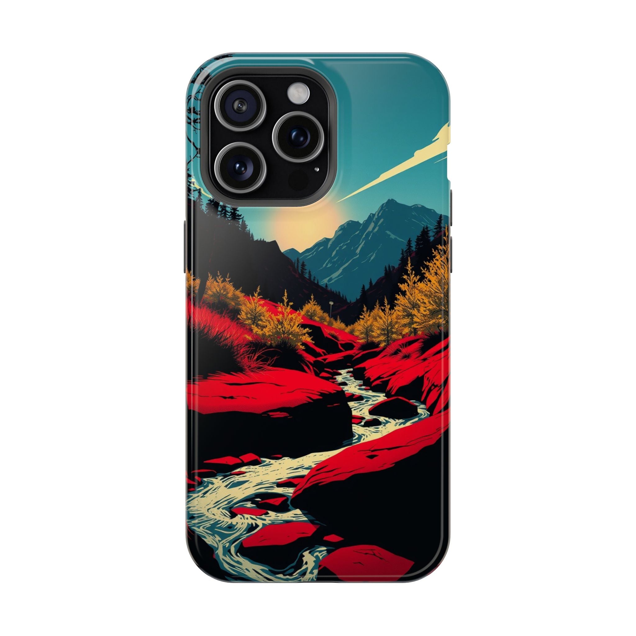 iPhone Earthy Spring Creek Design Bold Modern Everyday Snap Case · iPhone Case