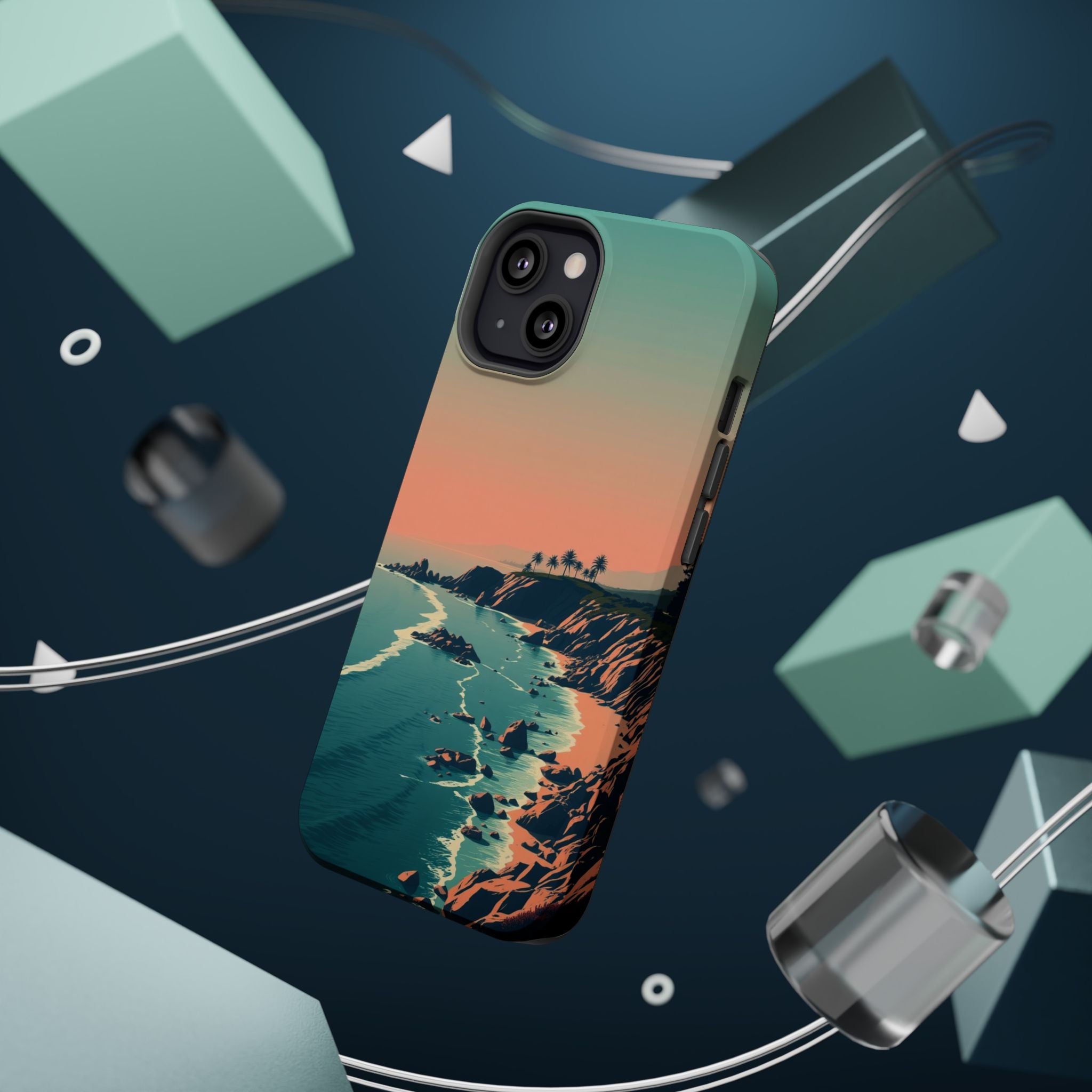 iPhone Radiant Pebble Beach Design Bold Modern Everyday Snap Case · iPhone Case