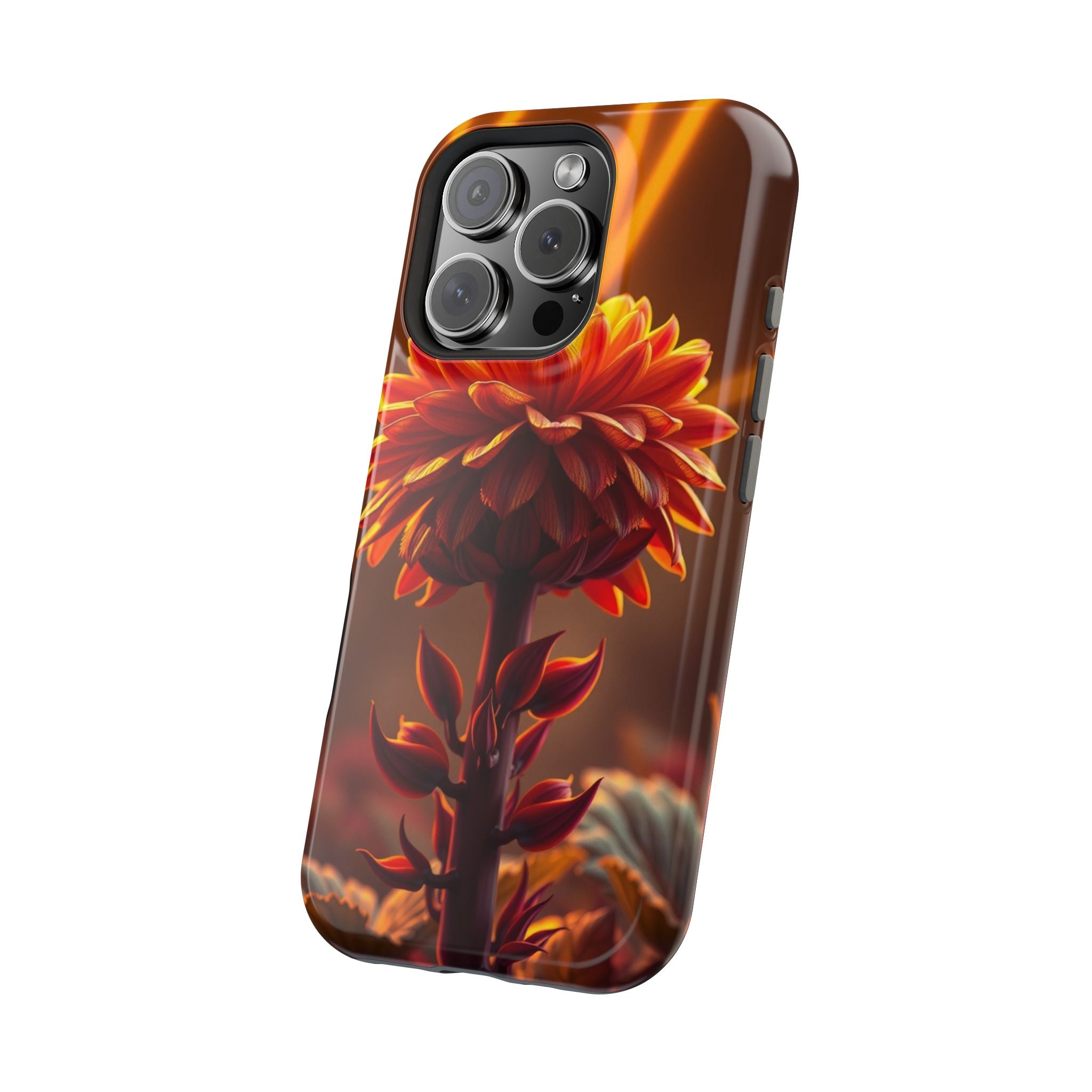 iPhone Mustard And Rust Ranunculus Stack Slim Everyday iPhone Designer · iPhone