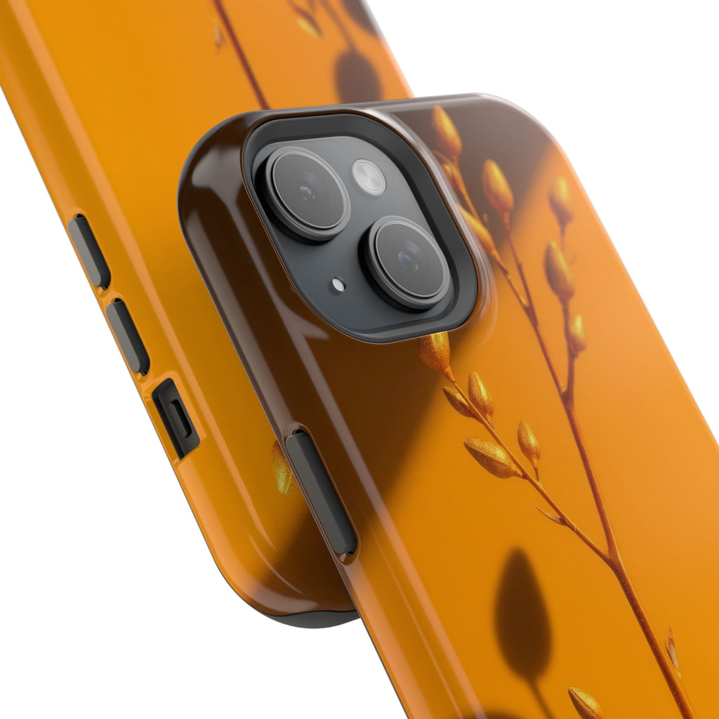 iPhone Mustard And Rust Minimalist Stem Slim Everyday iPhone Designer · iPhone C