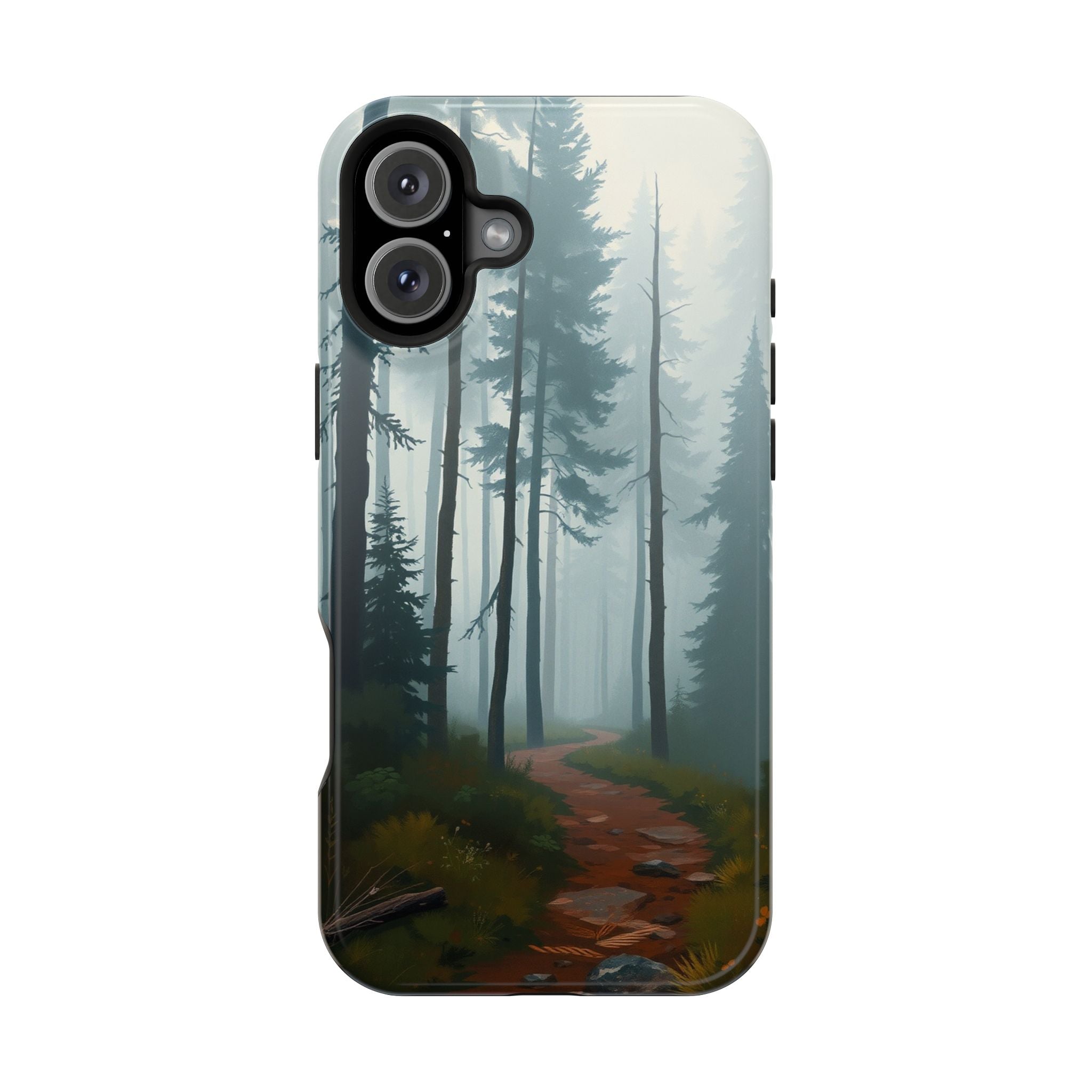 iPhone Serene Misty Forest Path Design Slim Everyday Designer Case · iPhone Case