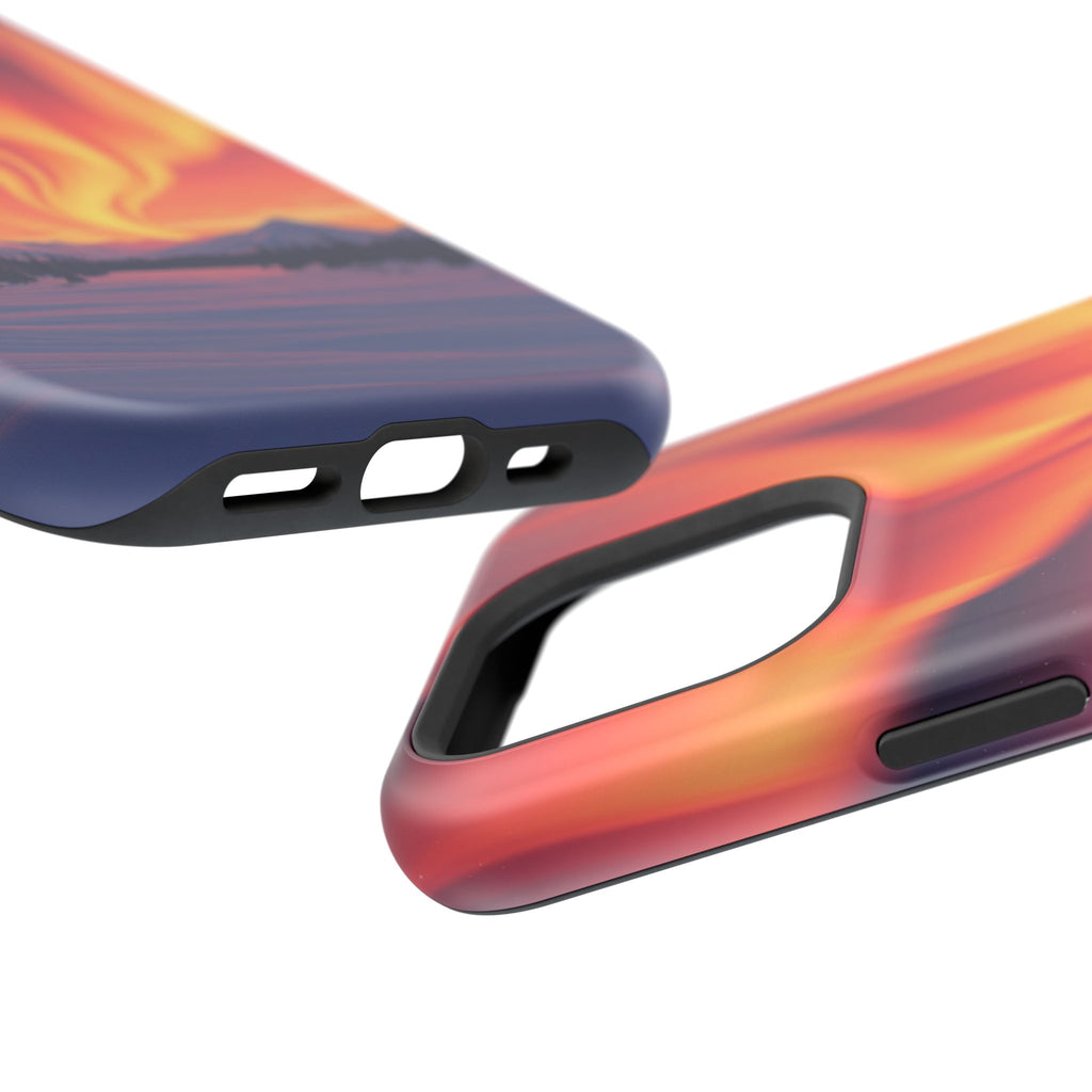 iPhone Sunset Amber And Peach Northern Lights Slim iPhone Everyday · iPhone Case