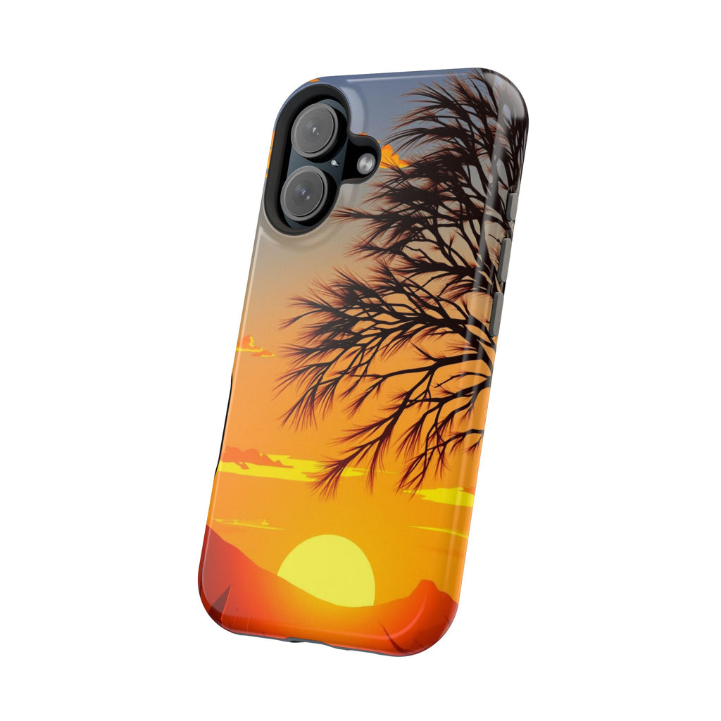 iPhone Sunset Amber And Peach Mesa Bold Modern Everyday Snap Case · iPhone Case
