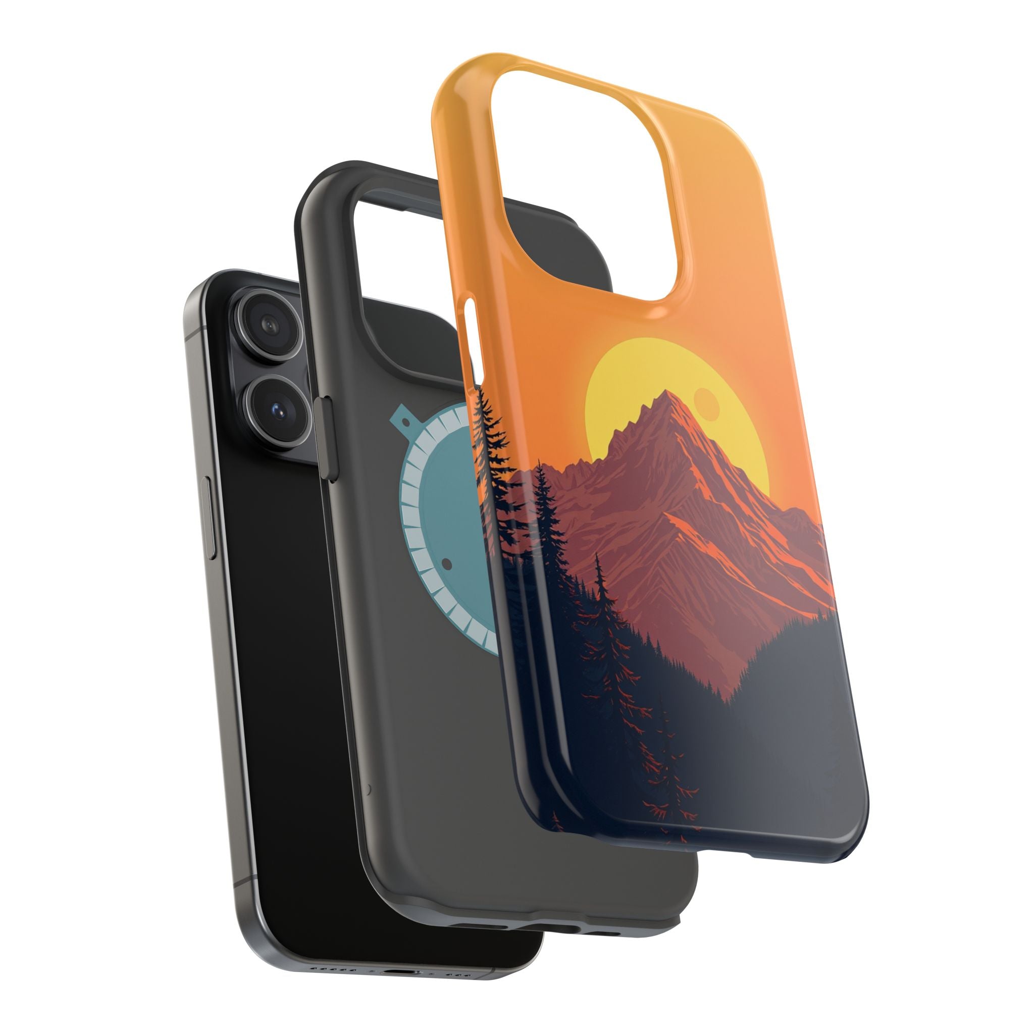 iPhone Vibrant Mountain at Sunrise Design Slim iPhone 19 Everyday · iPhone Case