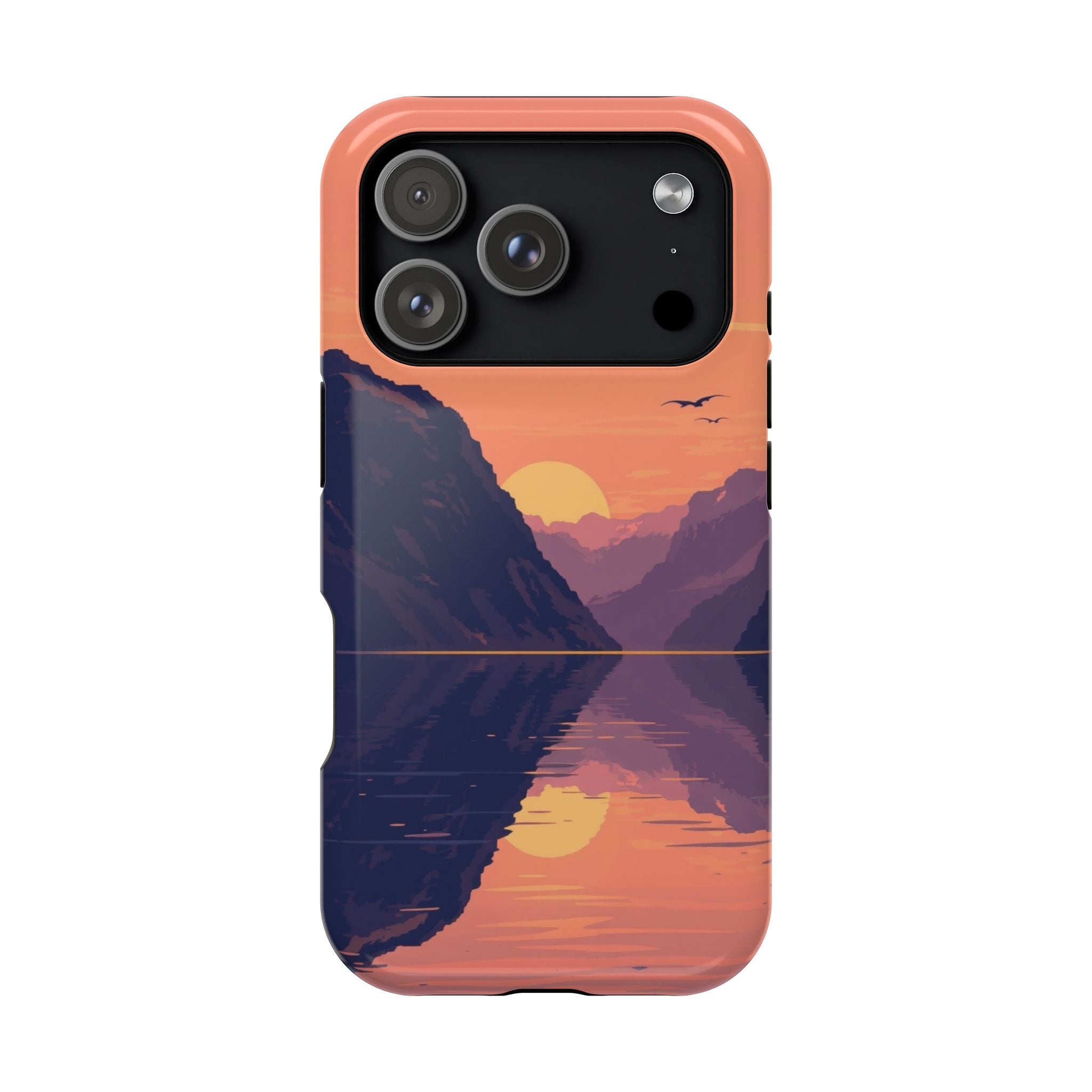 iPhone Radiant Fjord Reflection Design Slim Everyday Designer Case · iPhone Case