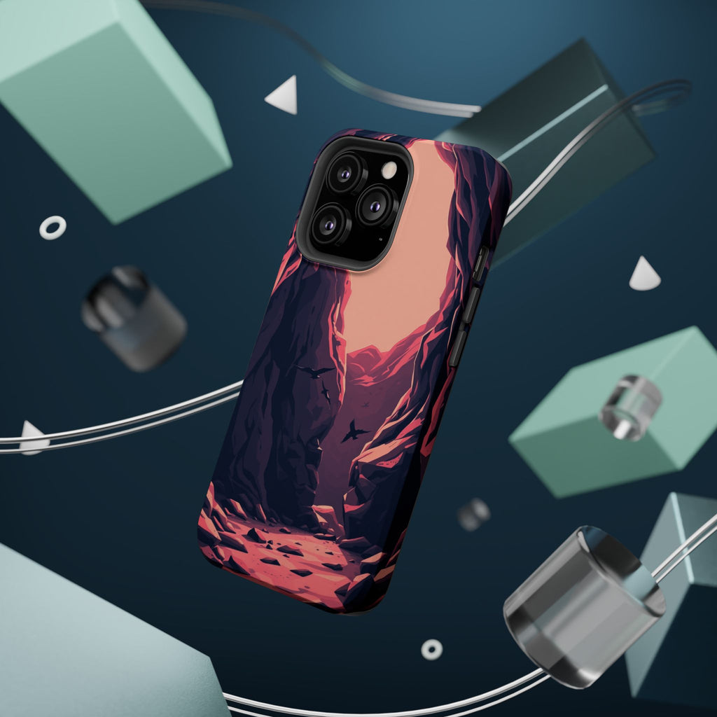 iPhone Rose Pink And Cream Dark Crystal Cave Slim Everyday Designer Case · iPhon