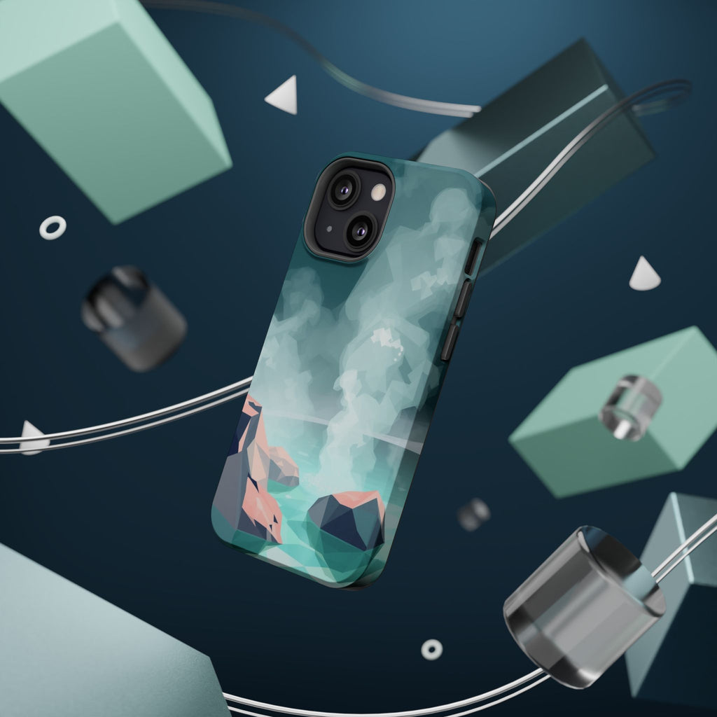 iPhone Mint And Blush Hot Spring Steam Slim Everyday iPhone 10 Designer · iPhone