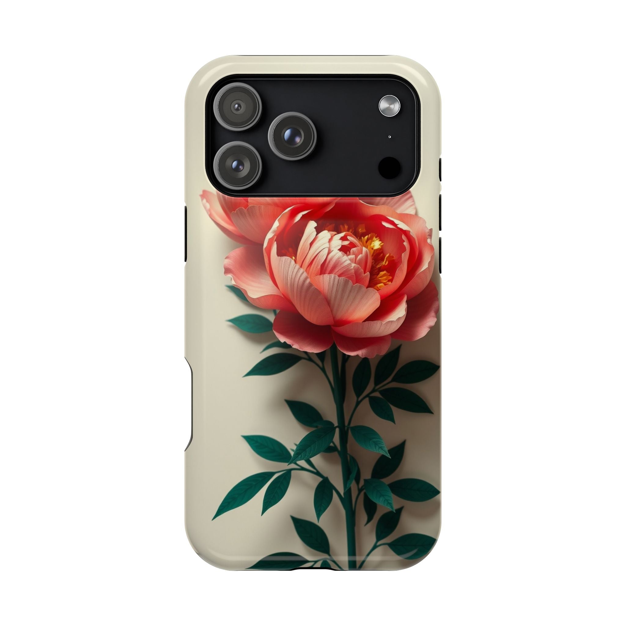 iPhone Emerald Green And Gold Peony Bouquet Slim iPhone Everyday · iPhone Case