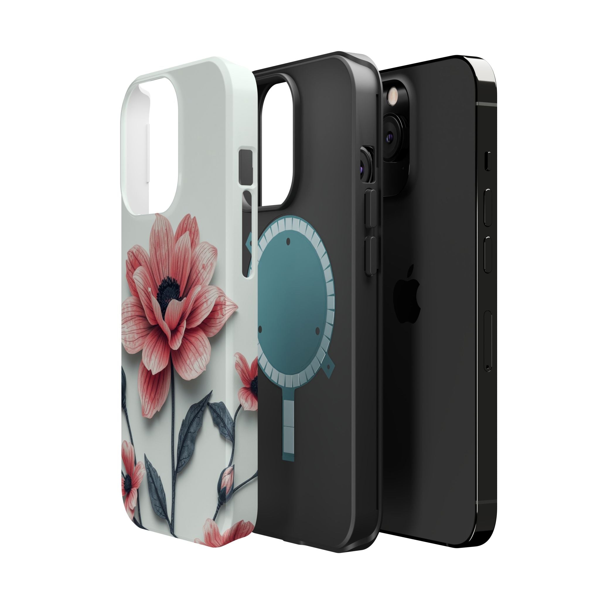 iPhone Dreamy Floral Ink Wash Design Slim Everyday iPhone 12 Designer · iPhone C