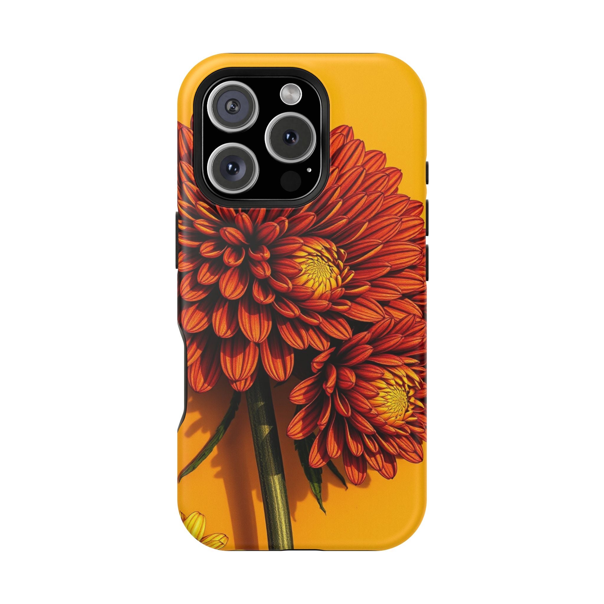 iPhone Mustard And Rust Ranunculus Stack Slim Everyday iPhone 14 · iPhone Case