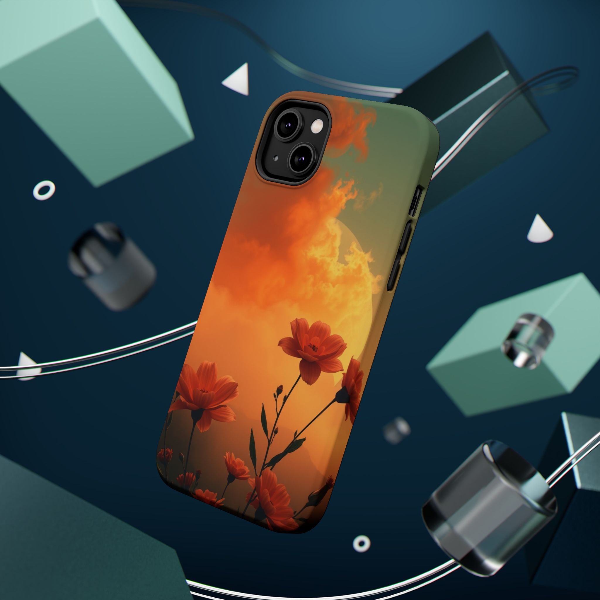 iPhone Floral Ombre Enchanted Art Bold Modern Everyday Snap Case · iPhone Case