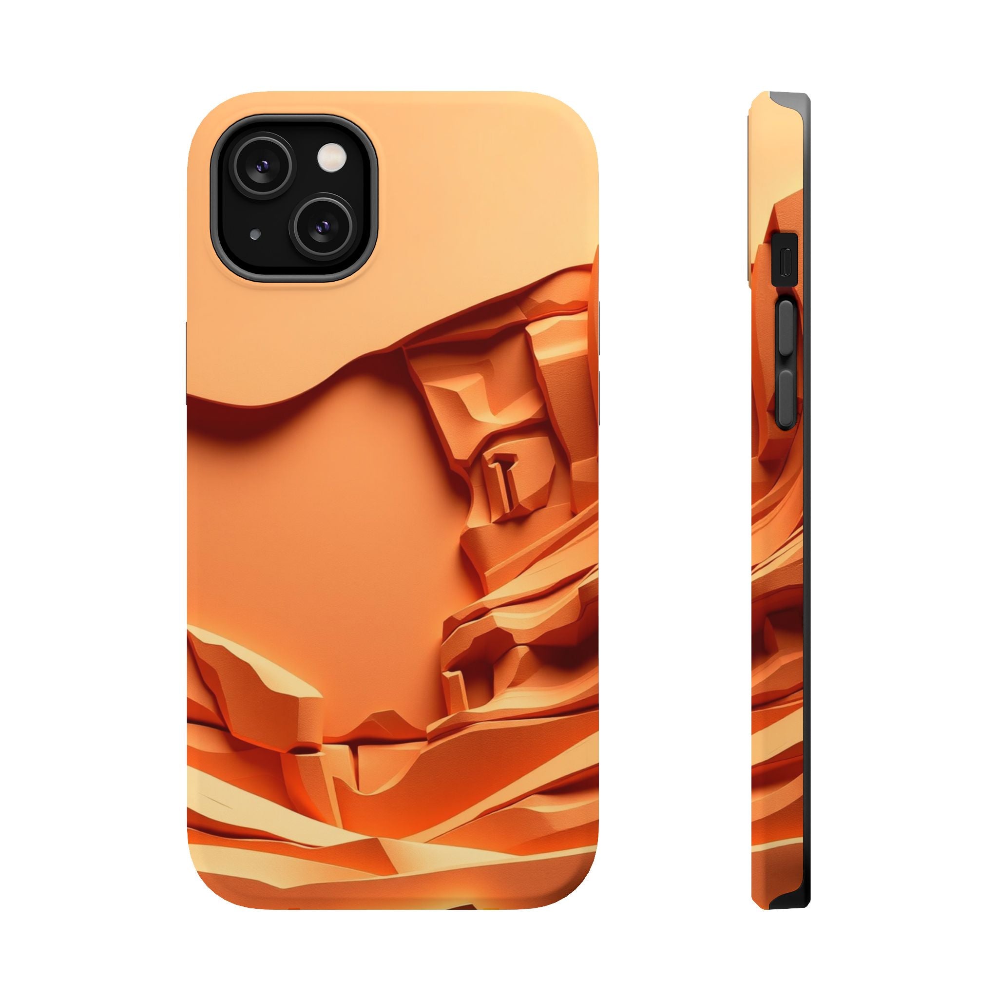 iPhone Burnt Orange And Sand Canyon Wall Slim Everyday iPhone 12 · iPhone Case