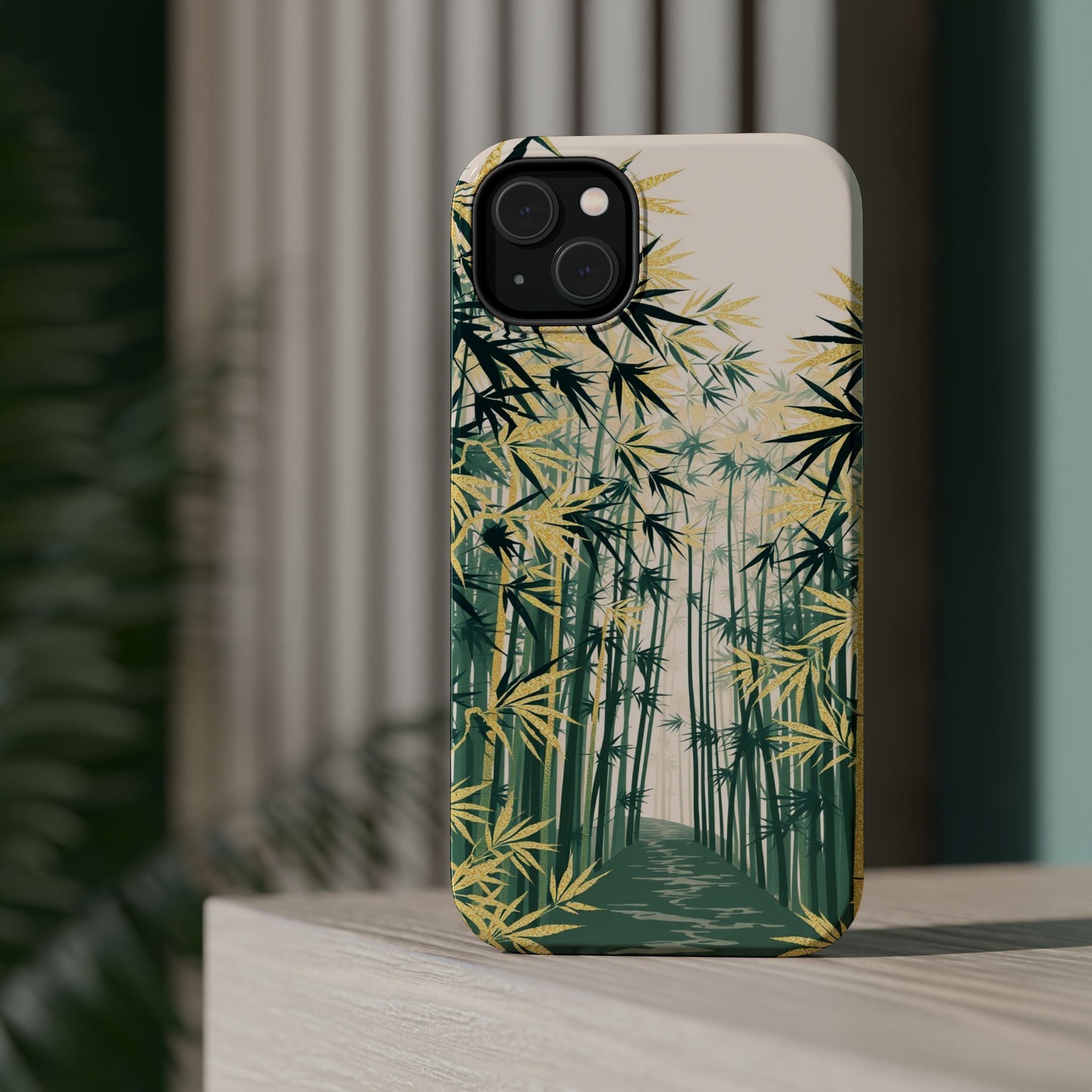 iPhone Serene Bamboo Grove Design Bold Modern Everyday Snap Case · iPhone Case