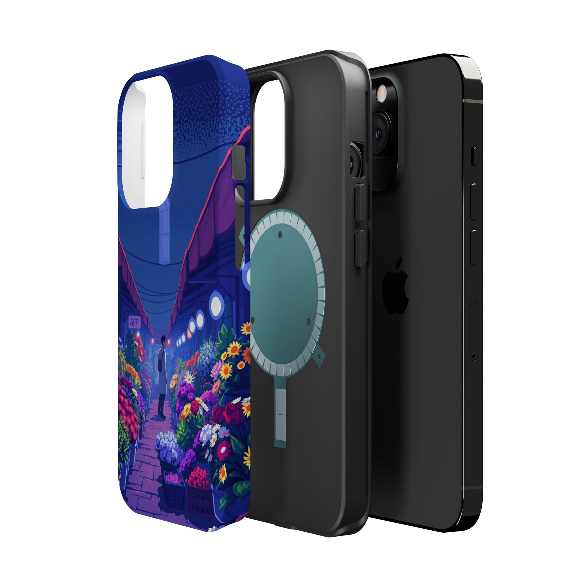 iPhone Flower Market Electric Art Bold Modern Everyday Snap Case · iPhone Case