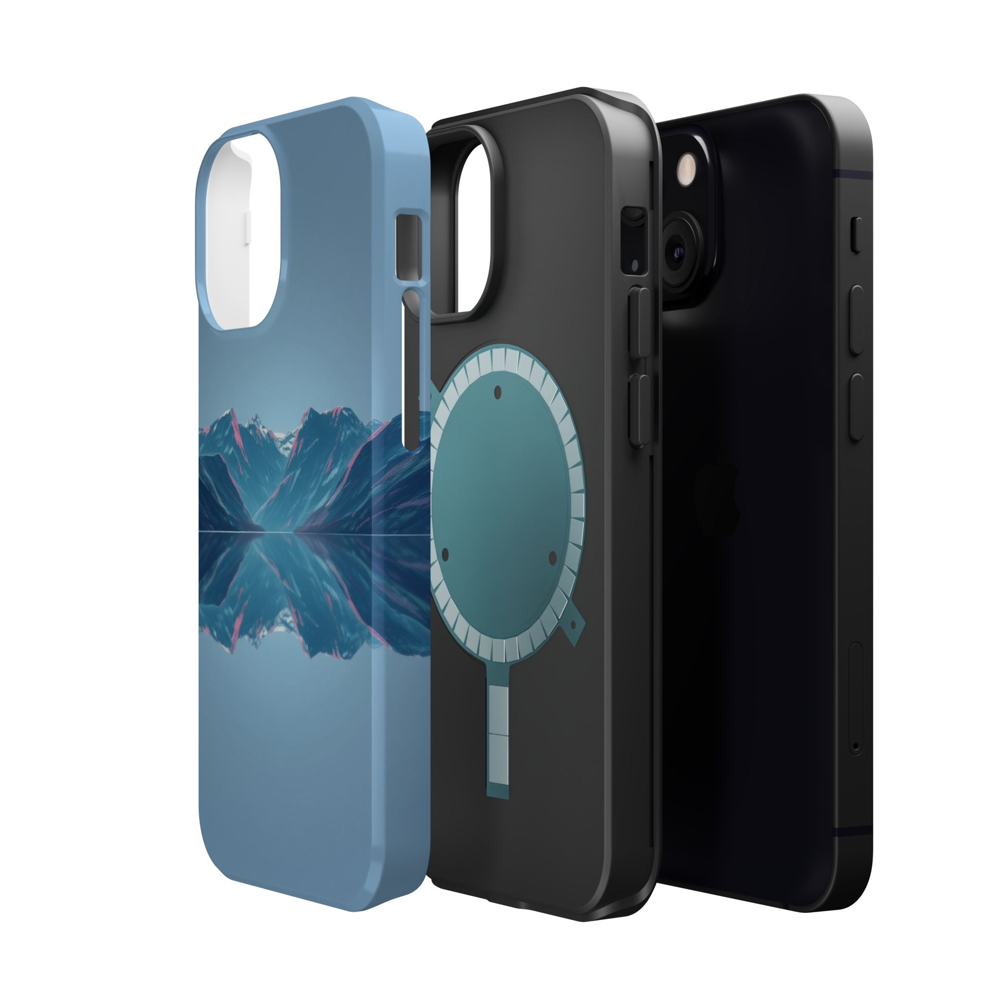 iPhone Fjord Reflection Mystic Art Bold Modern Everyday Snap Case · iPhone Case