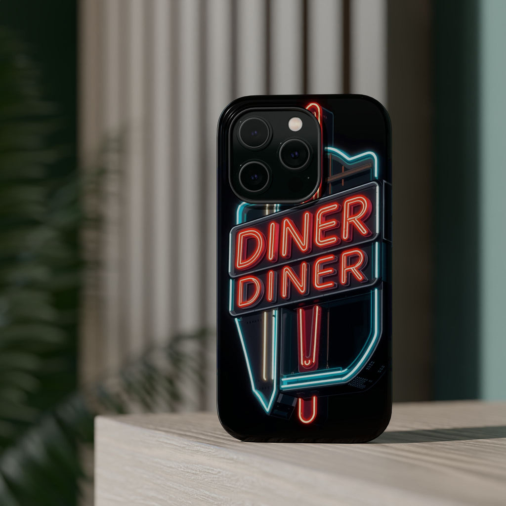 iPhone Neon Diner Sign Electric Art Slim Everyday Designer Case · iPhone Case