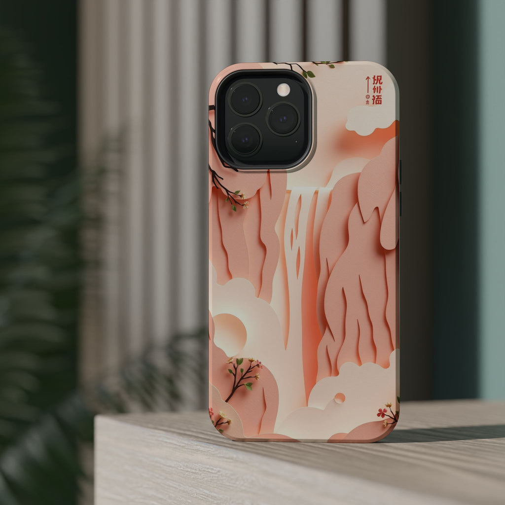 iPhone Waterfall Mist Electric Art Bold Modern Everyday Snap Case · iPhone Case