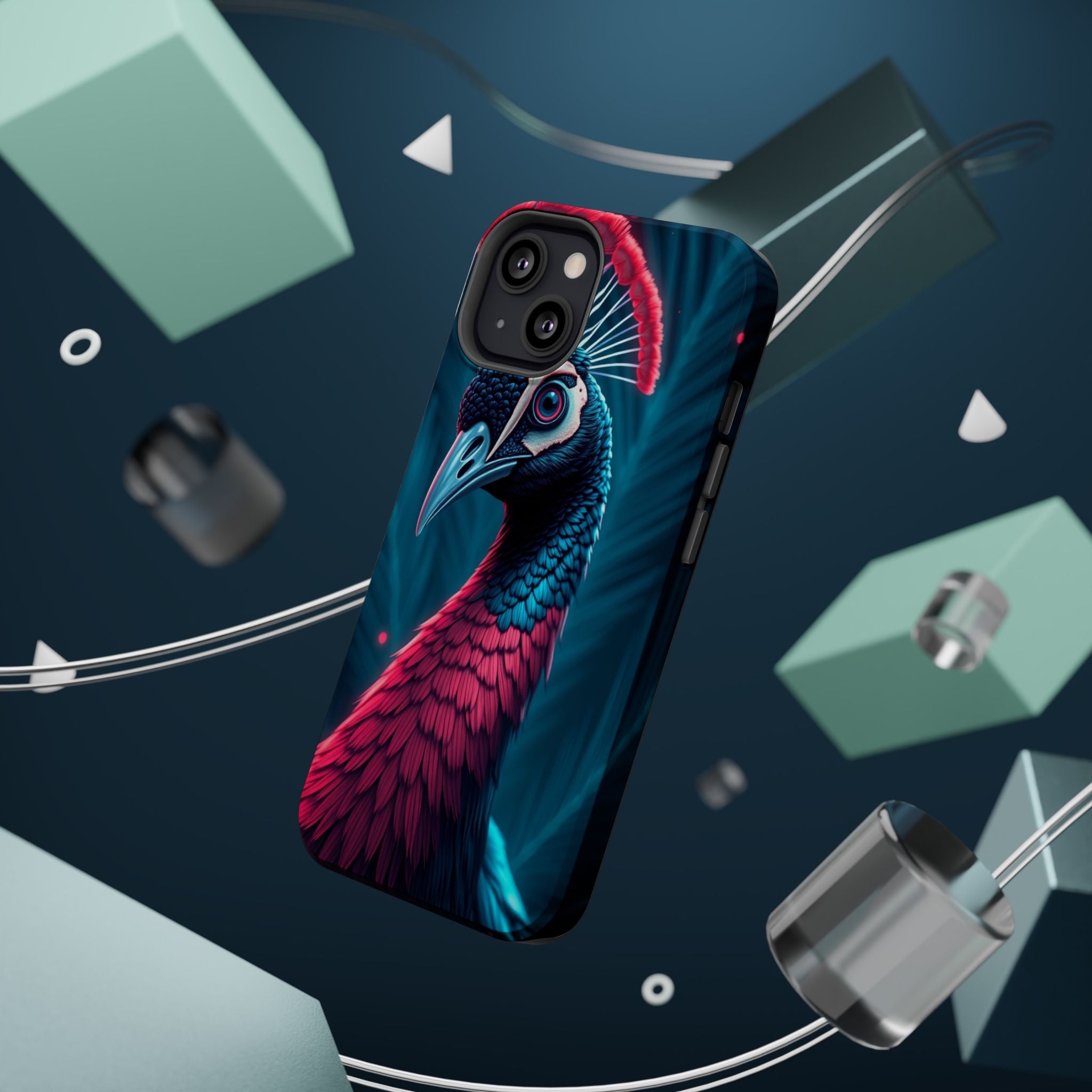 iPhone Nouveau Peacock Electric Art Slim Everyday Designer Case · iPhone Case