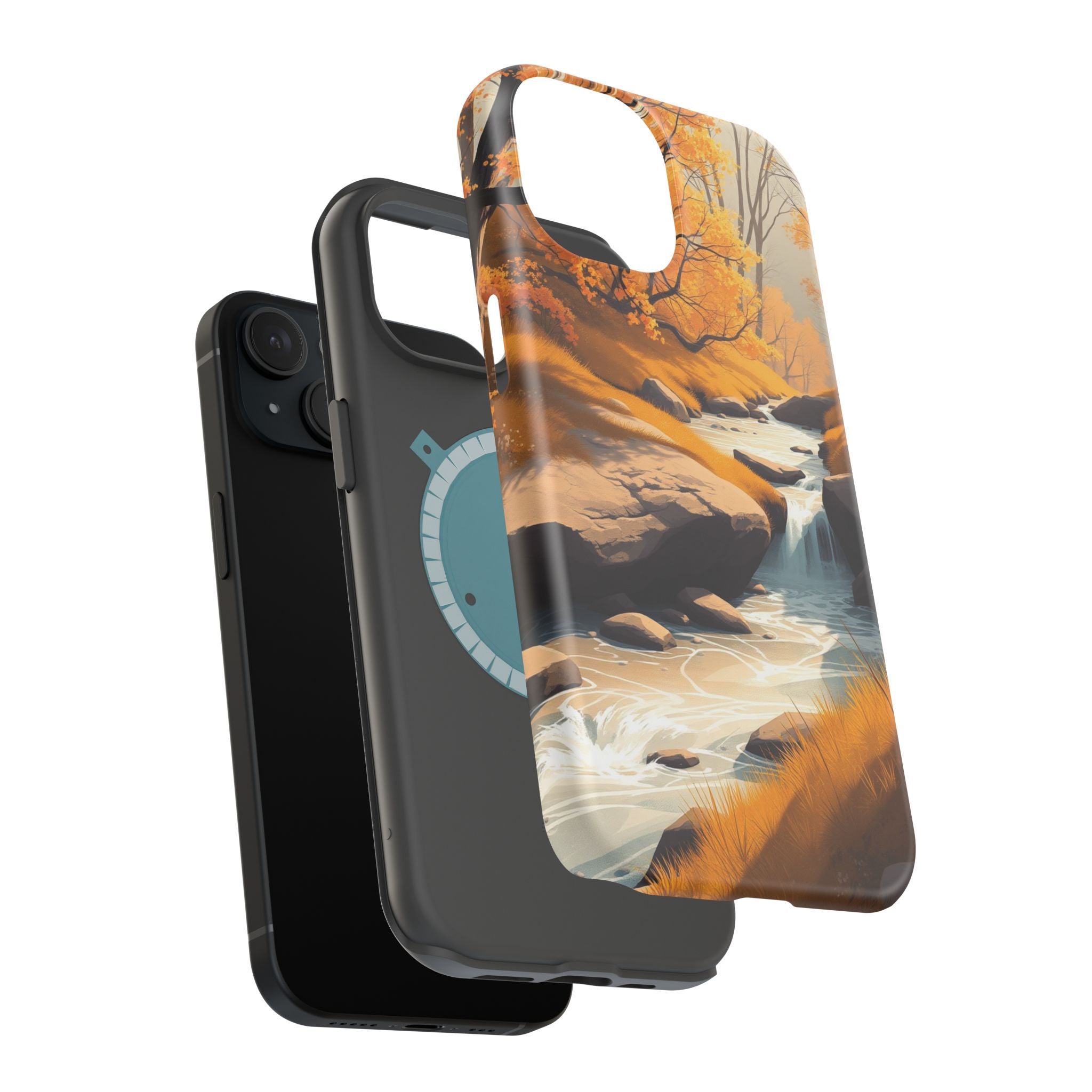 iPhone Mustard And Rust Spring Creek Slim Everyday Designer Case · iPhone Case