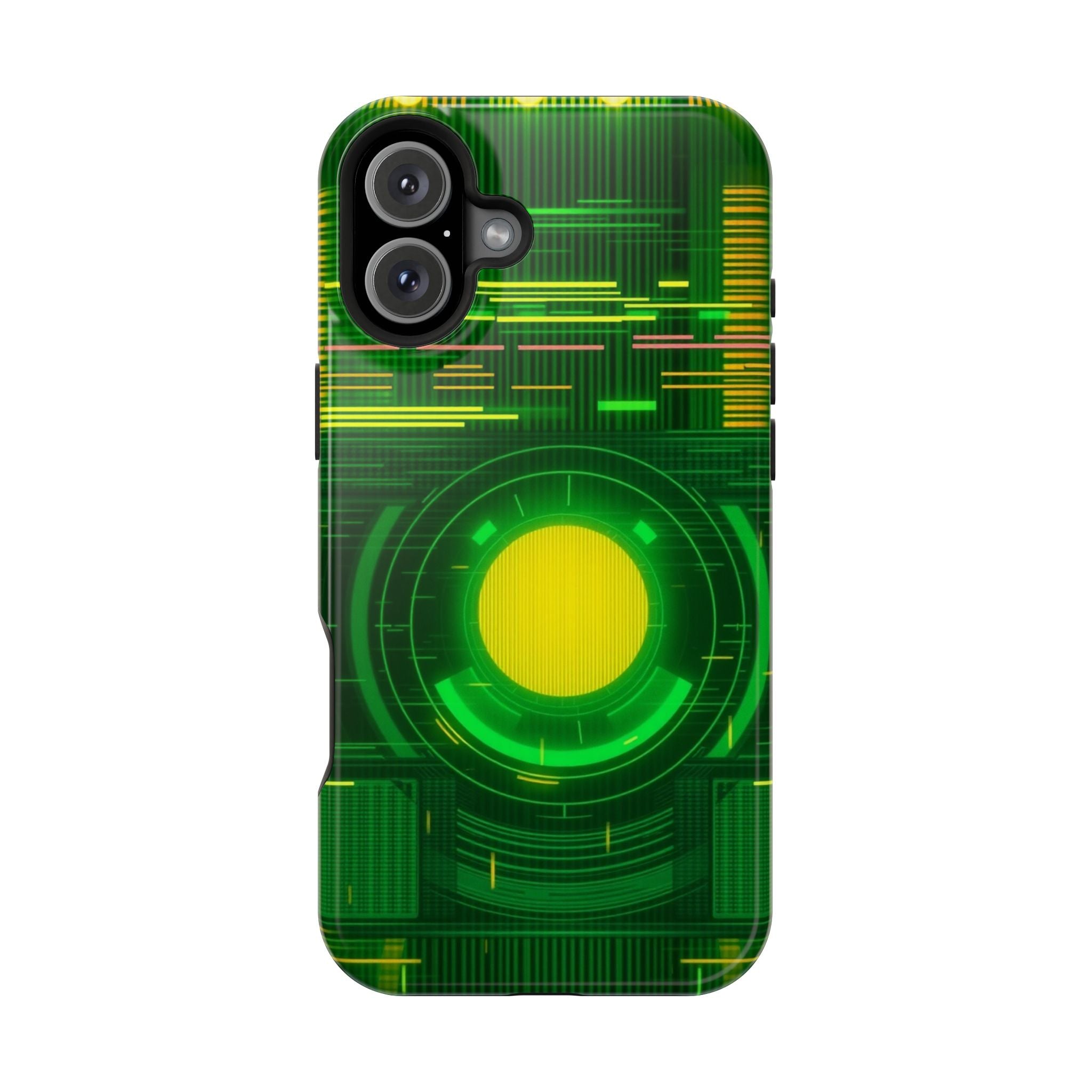 iPhone Emerald Green And Gold VHS Static Slim Everyday Designer Case · iPhone Ca