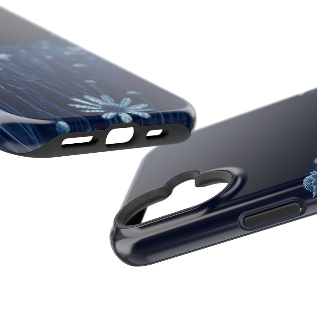 iPhone Midnight Blue And Silver Wildflower Field Clean iPhone Minimal · iPhone C