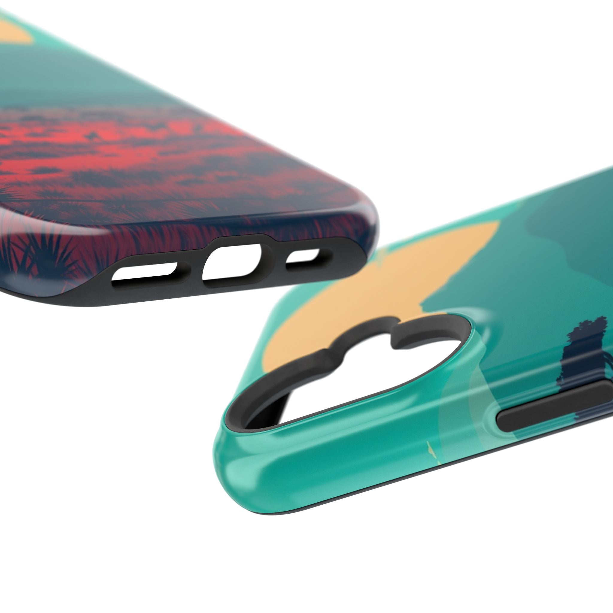 iPhone Savanna Horizon Vintage Retro Poster Slim iPhone Everyday · iPhone Case