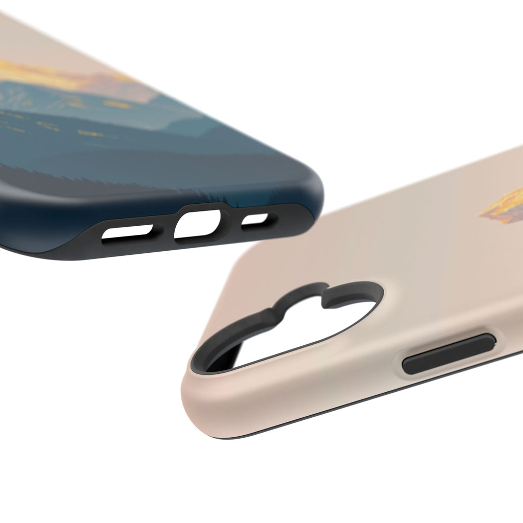 iPhone Mint And Blush Mountain at Sunrise Slim iPhone Everyday Designer · iPhone