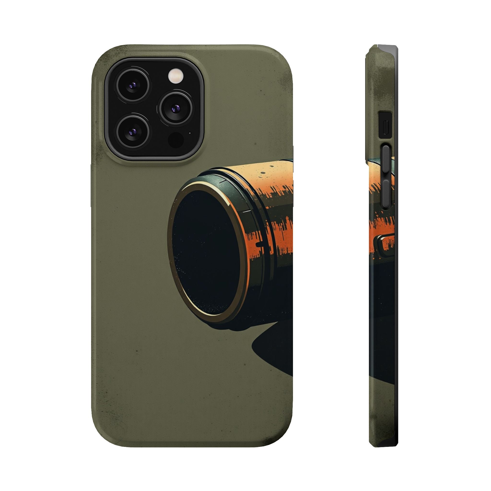 iPhone Charcoal And Copper Vintage Postcard Slim Everyday Designer Case · iPhone
