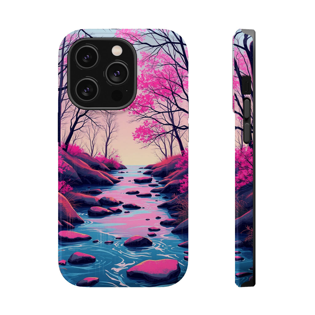 iPhone Spring Creek Mystic Art 15 Bold Modern Everyday Snap Case · iPhone Case