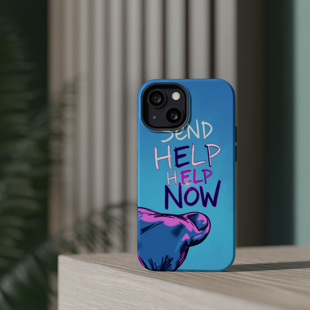 iPhone Radiant Send Help Now Design Slim Everyday Designer Case · iPhone Case