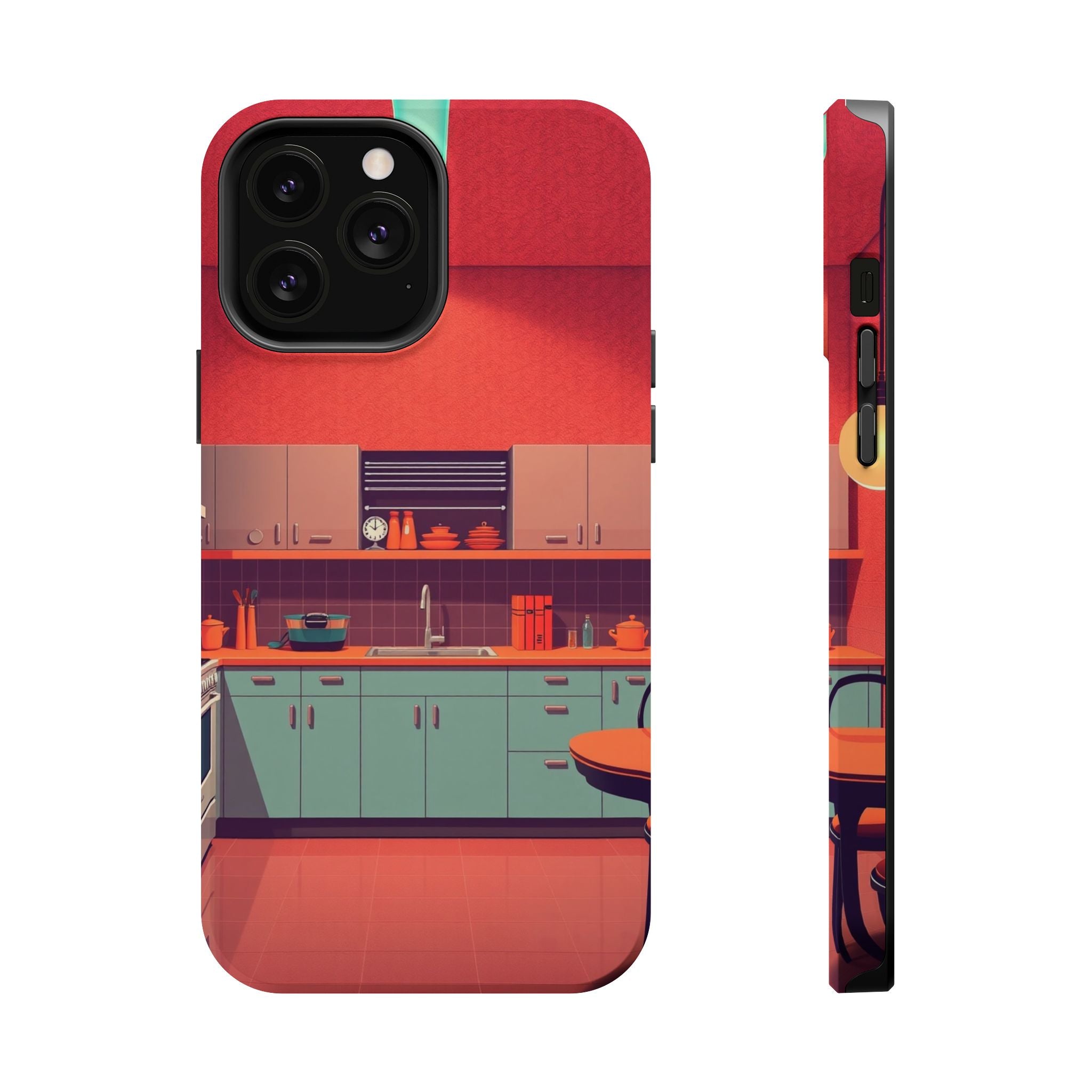 iPhone Earthy 1950s Kitchen Design Bold Modern Everyday Snap Case · iPhone Case