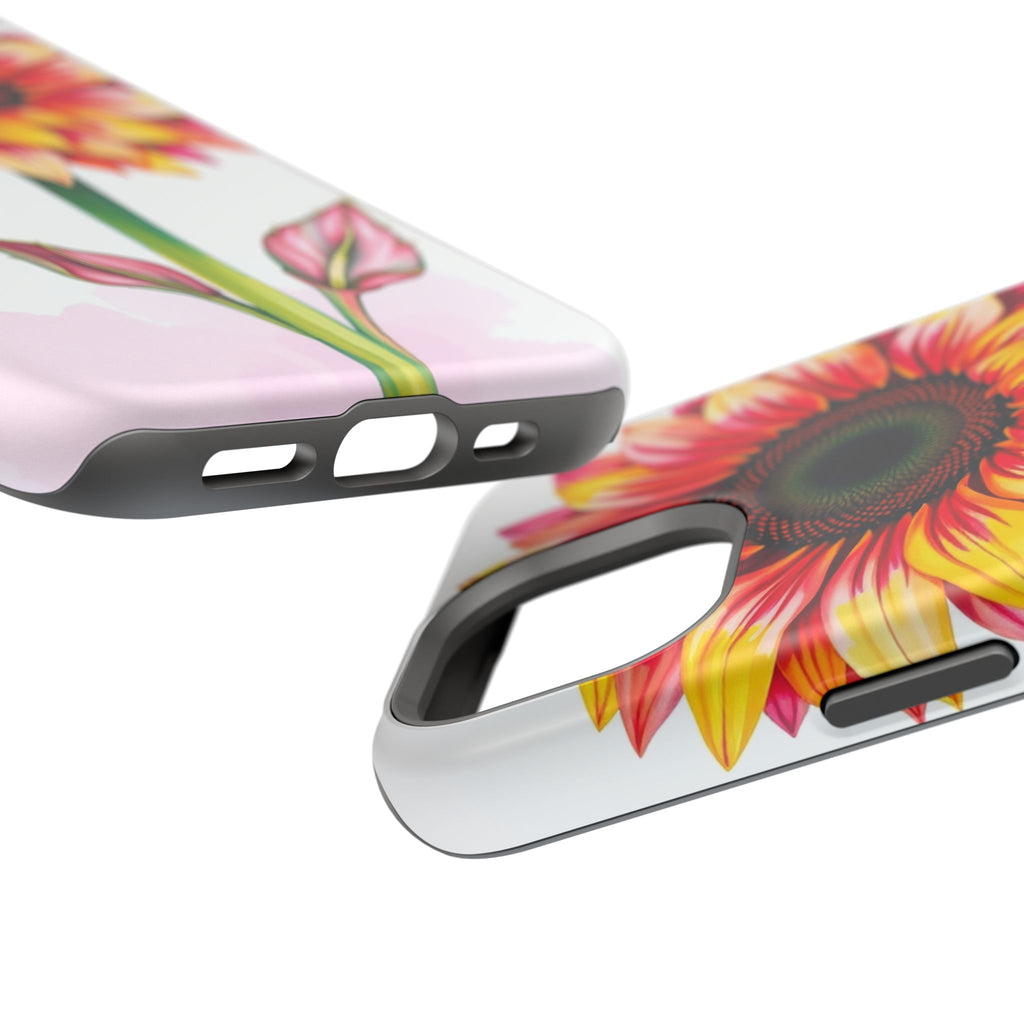 iPhone Sunflower Pop Vibrant Watercolor Slim Snap Case · iPhone Case