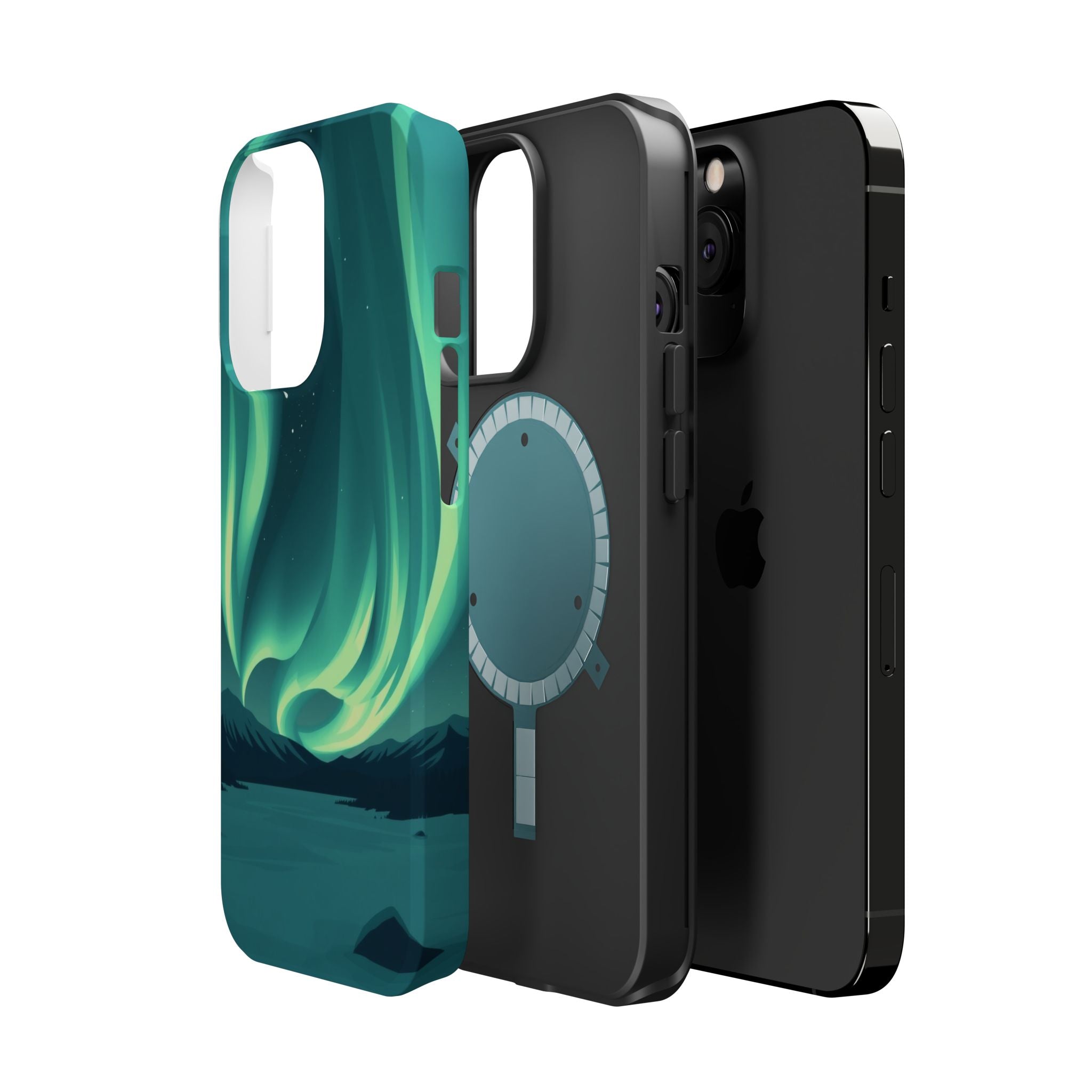 iPhone Northern Lights Abstract Geometric Slim iPhone Everyday Designer · iPhone