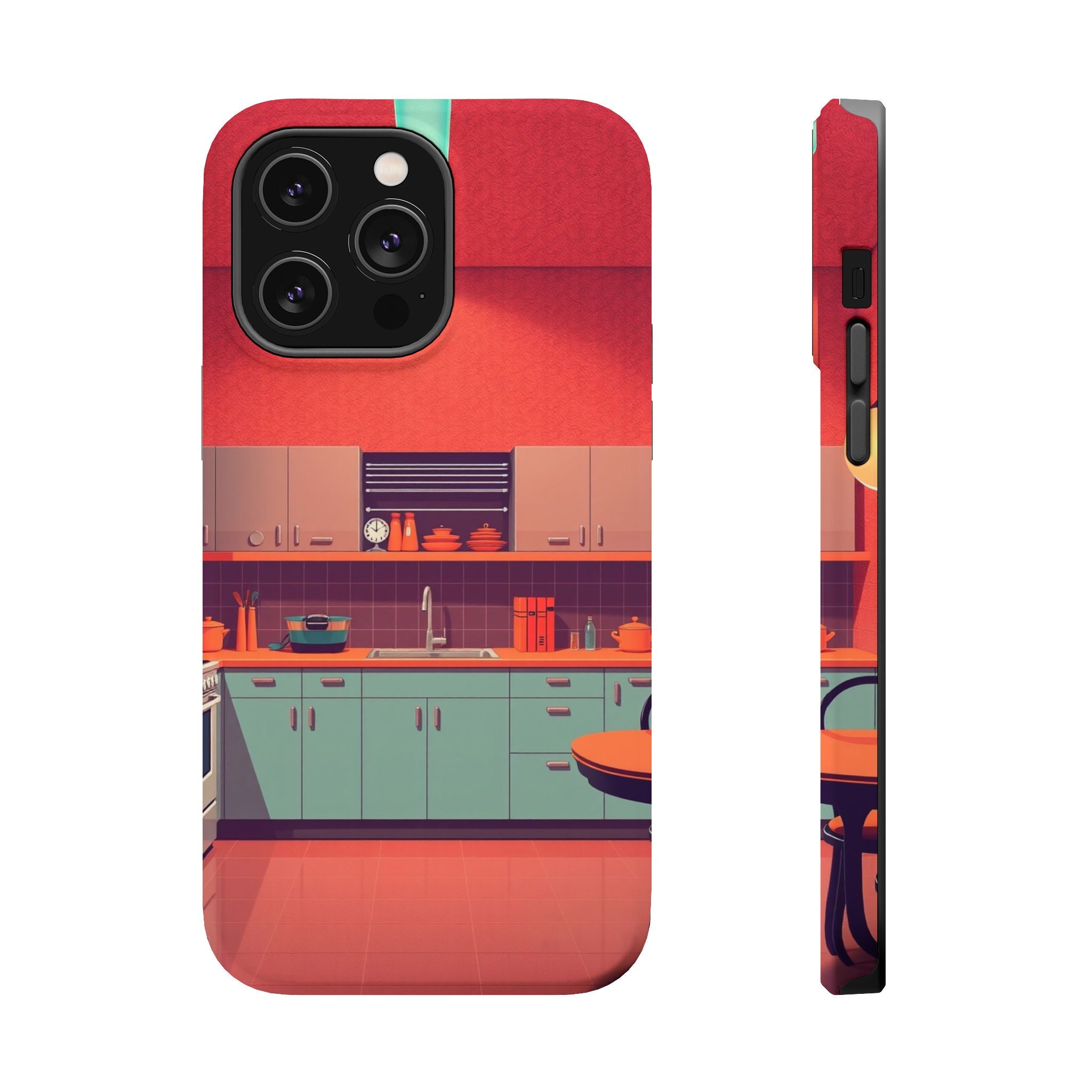iPhone Earthy 1950s Kitchen Design Bold Modern Everyday Snap Case · iPhone Case