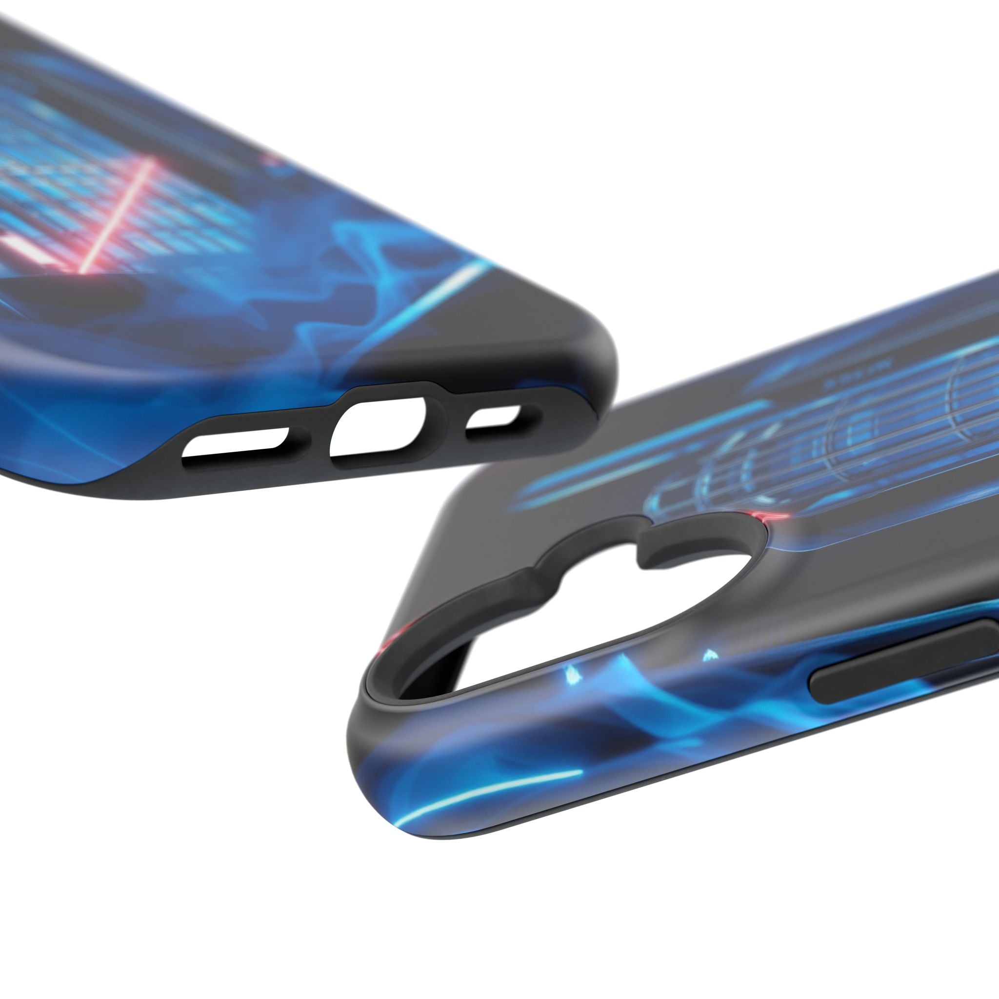 iPhone Midnight Blue And Silver Bauhaus Composition Slim Snap Case · iPhone Case